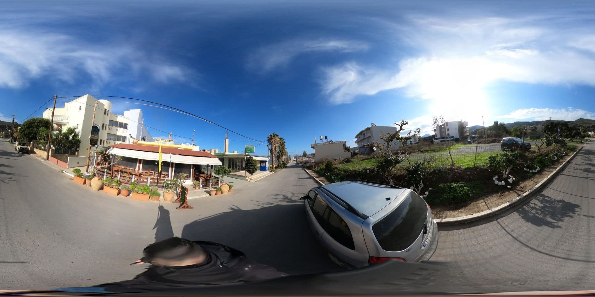 Street view near Aphrodite Beach Hotel, Kíssamos — © alexbartzokas (CC BY-SA · Mapillary)