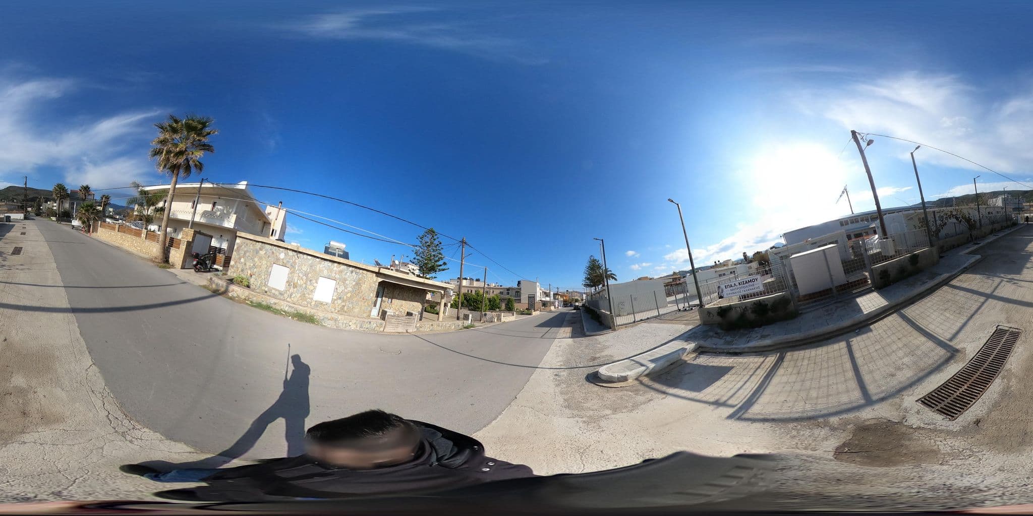 Street view near Emmanouel's Apts, Kíssamos — © alexbartzokas (CC BY-SA · Mapillary)