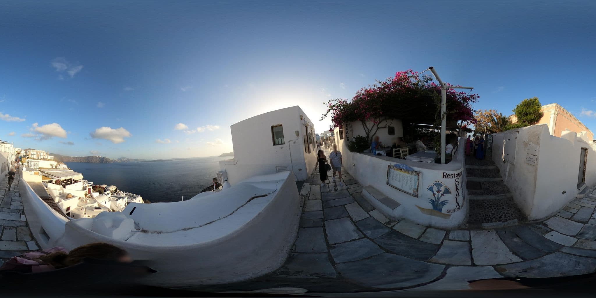 Street view near Chelidonia Luxury Suites, Oía — © efikour (CC BY-SA · Mapillary)