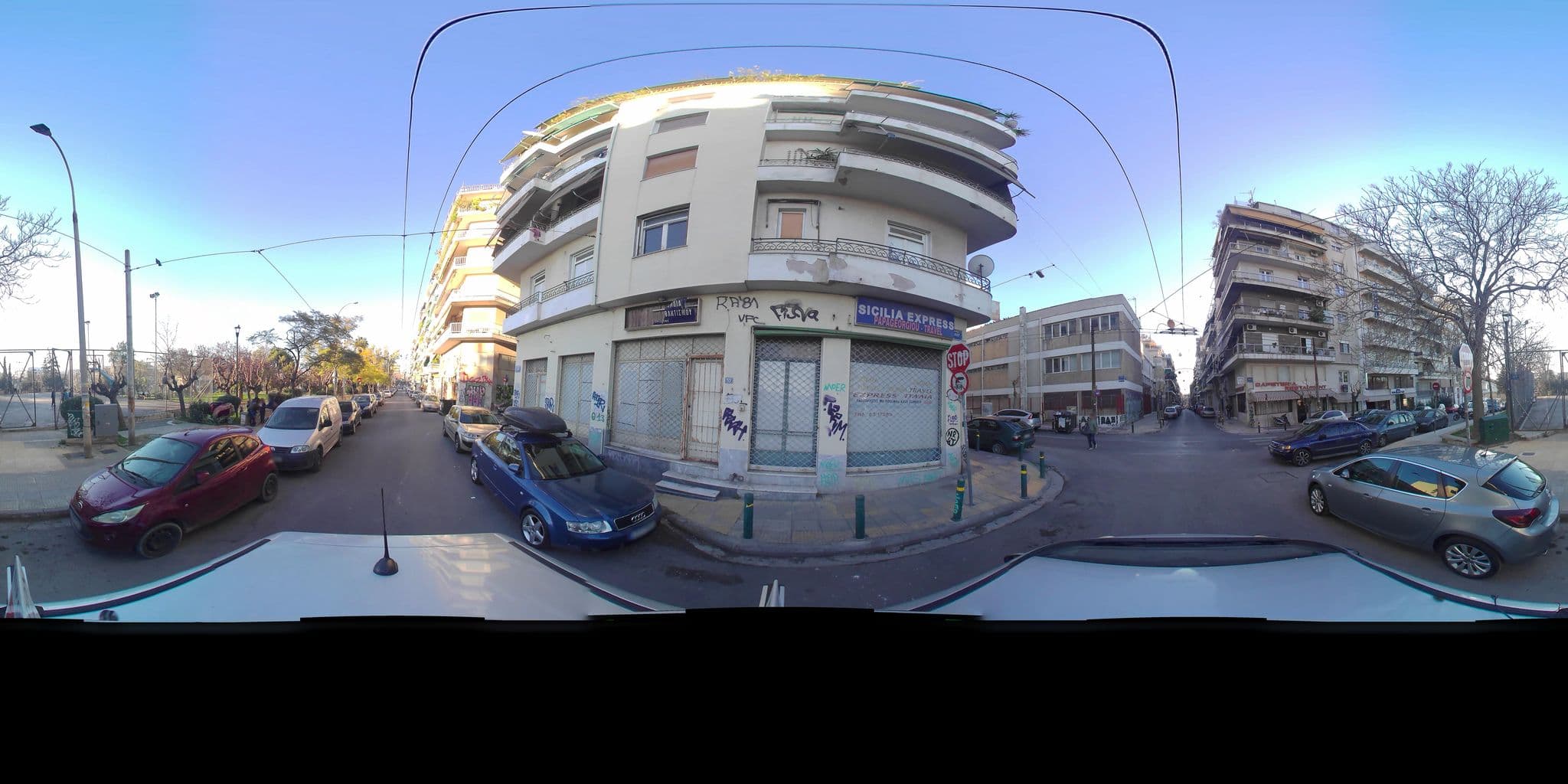 Street view near Athens Central Station SmArt Stay, Athens