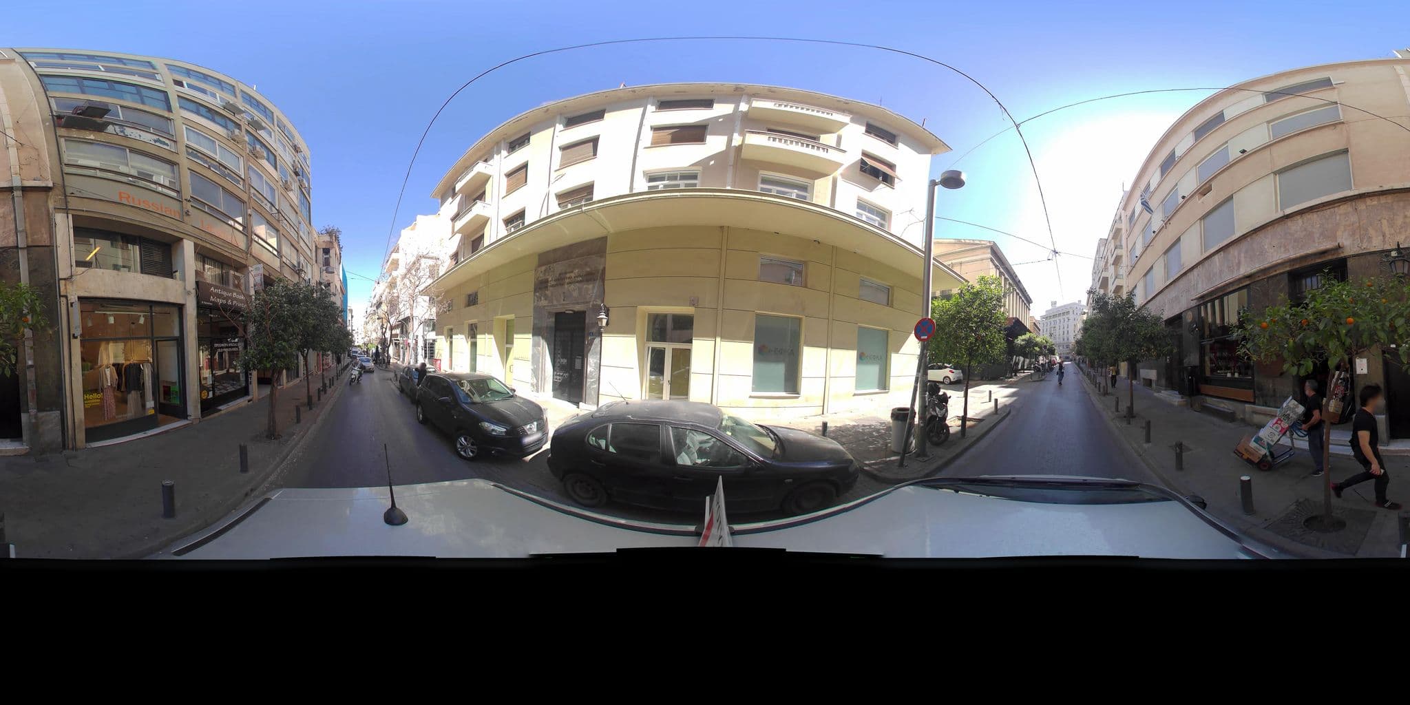 Street view near Athens Eleven Apartments, Athens