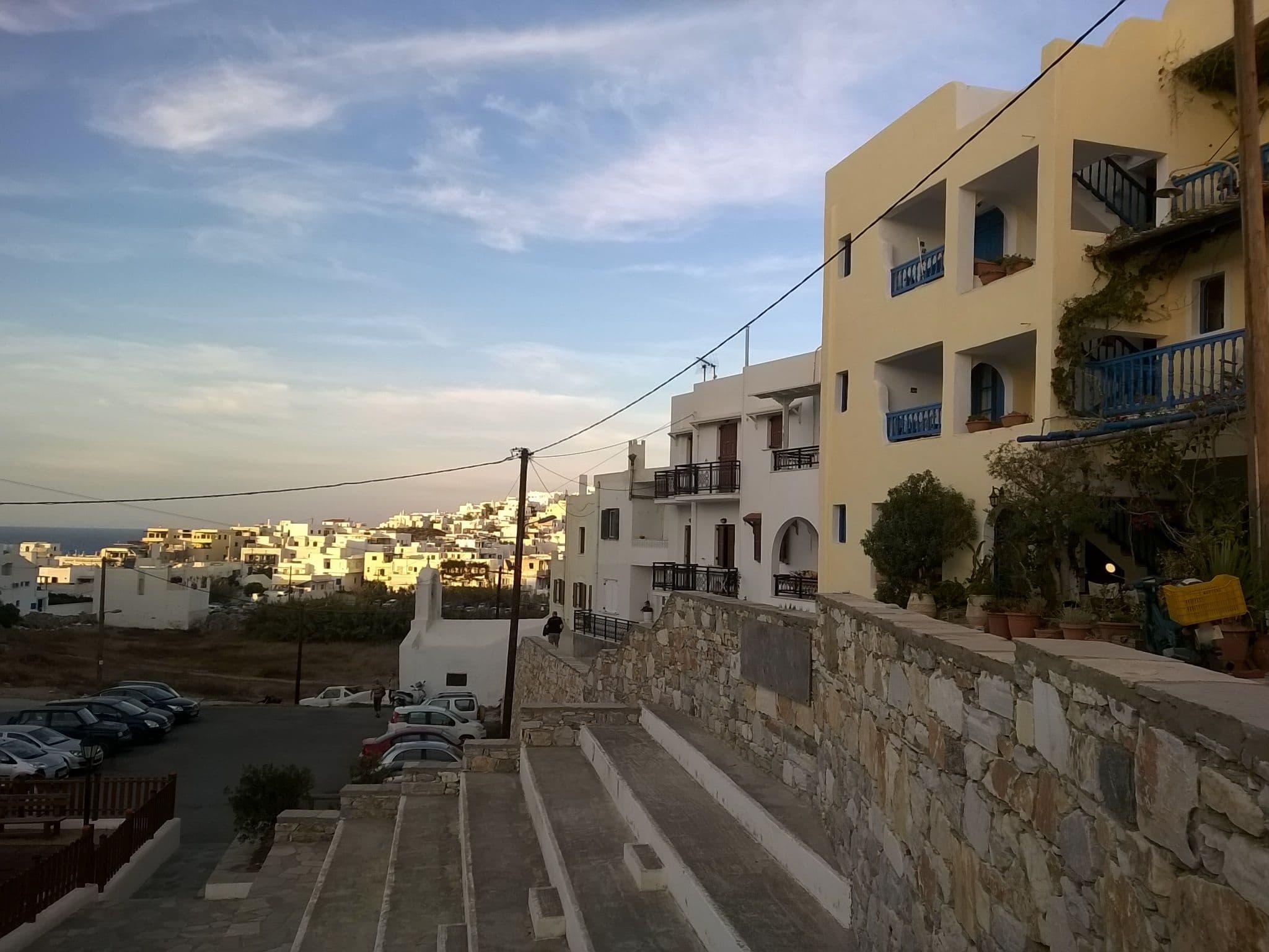 Street view near Pension Kastell, Náxos
