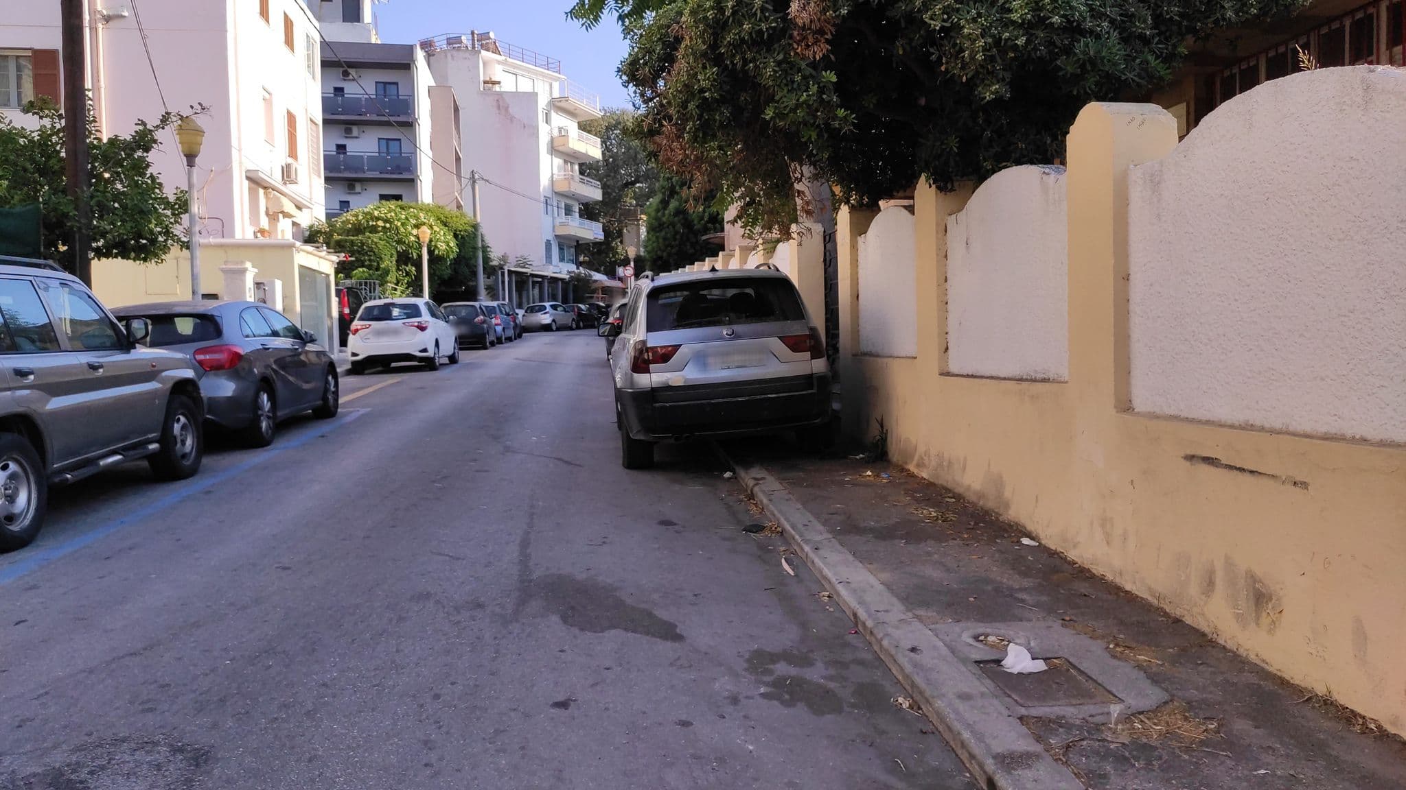 Street view near Angela Hotel, Ródos