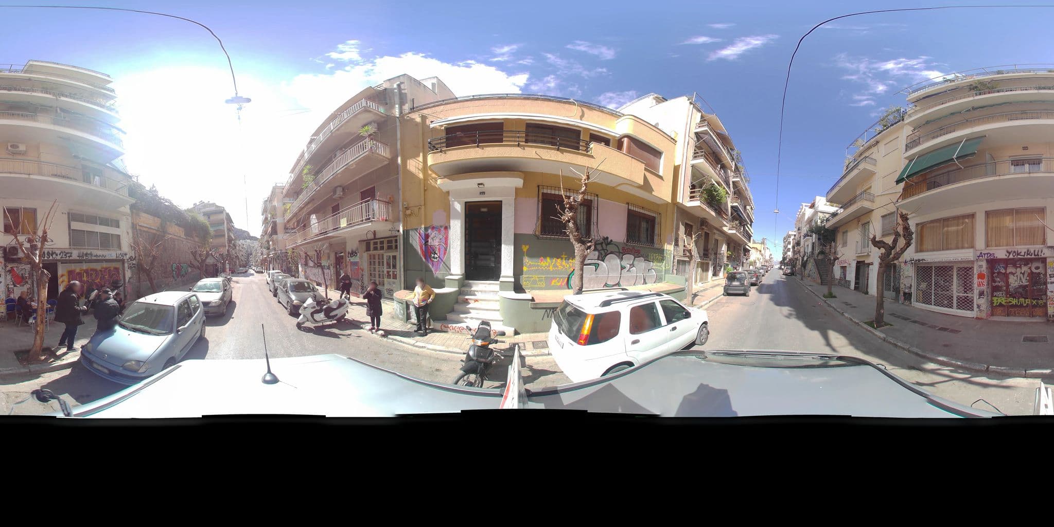 Street view near Hotel Orion, Athens