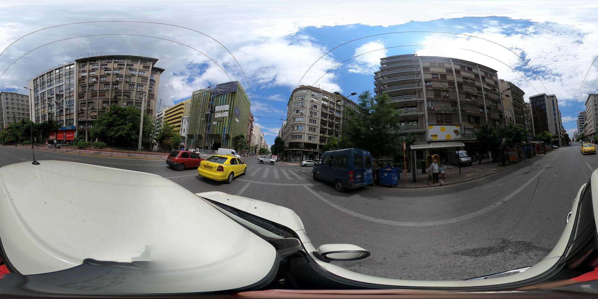 Street view near Hotel Parnon, Athens
