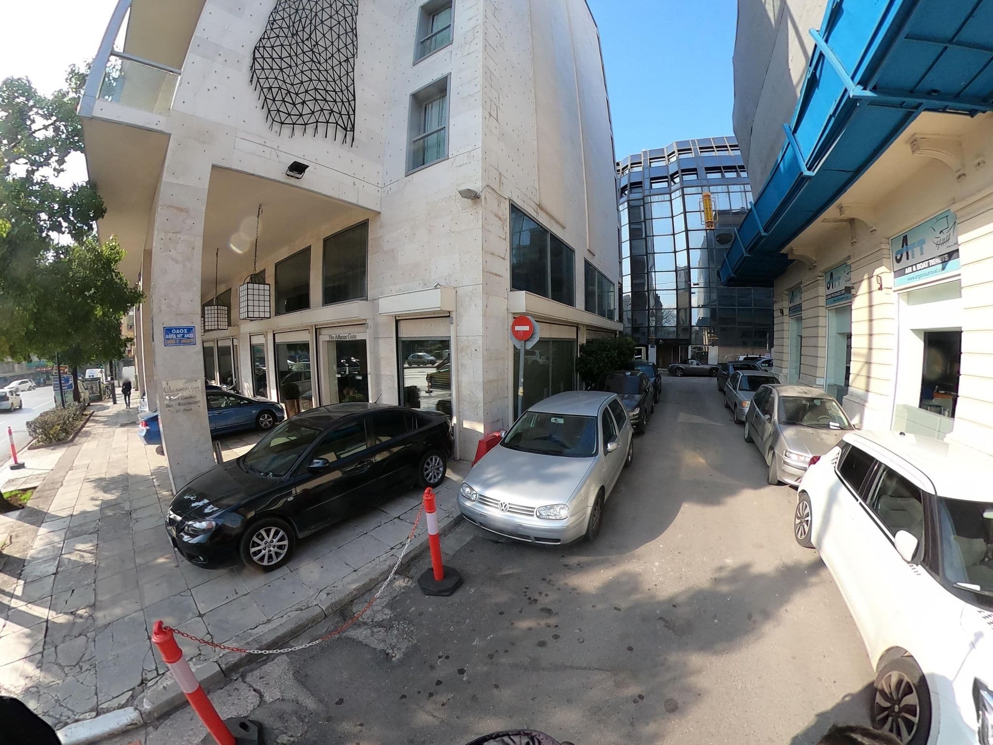 Street view near The Athens Gate Hotel, Athens