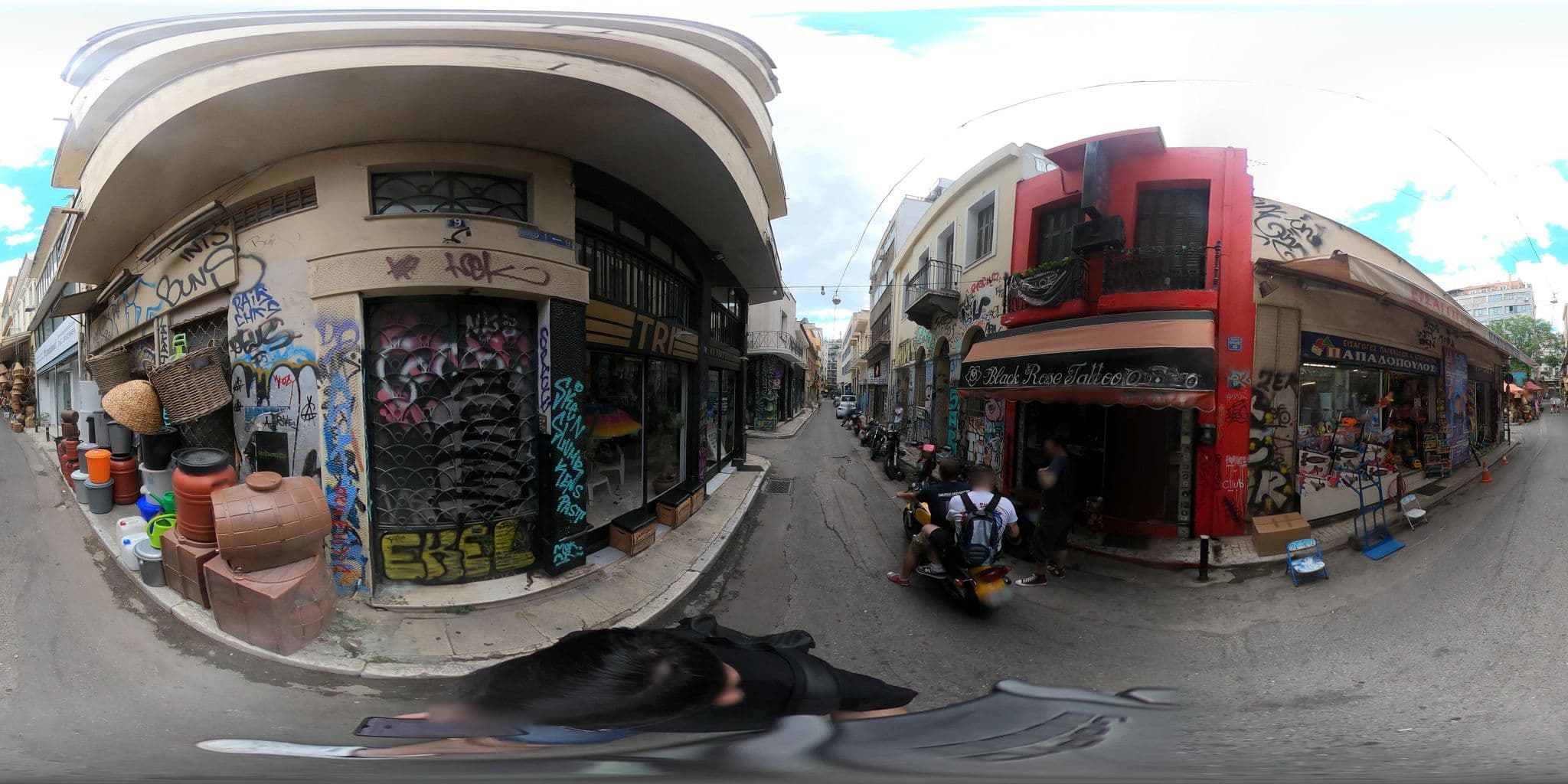 Street view near Attalos Hotel, Athens