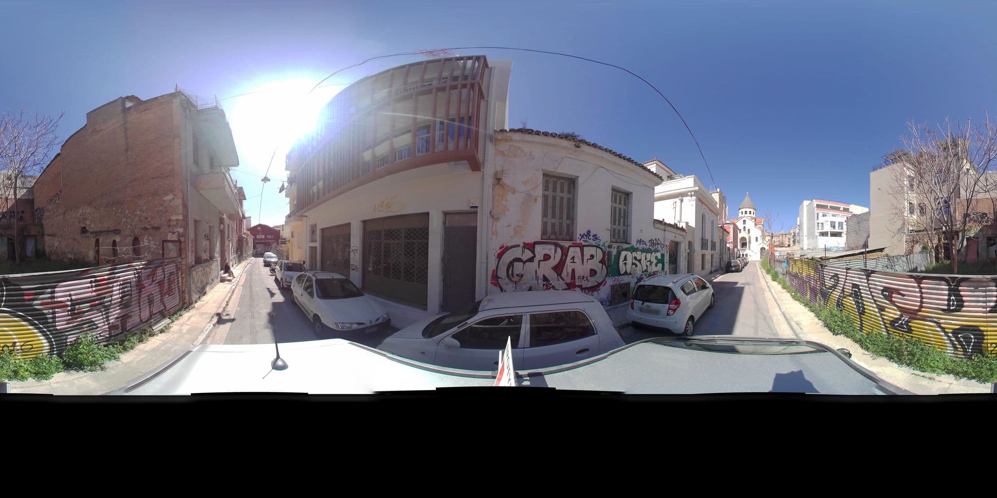 Street view near The Foundry, Athens