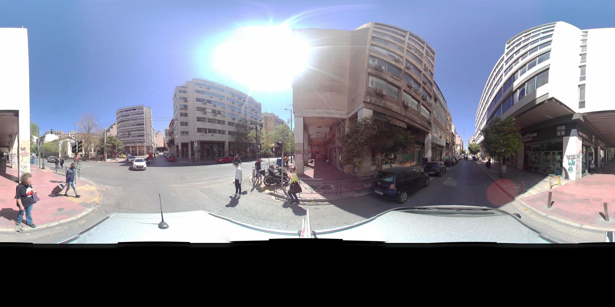 Street view near Odeon, Athens