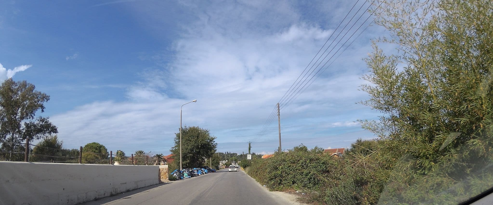 Street view near Corfu Inn Apartments, Agios Georgis