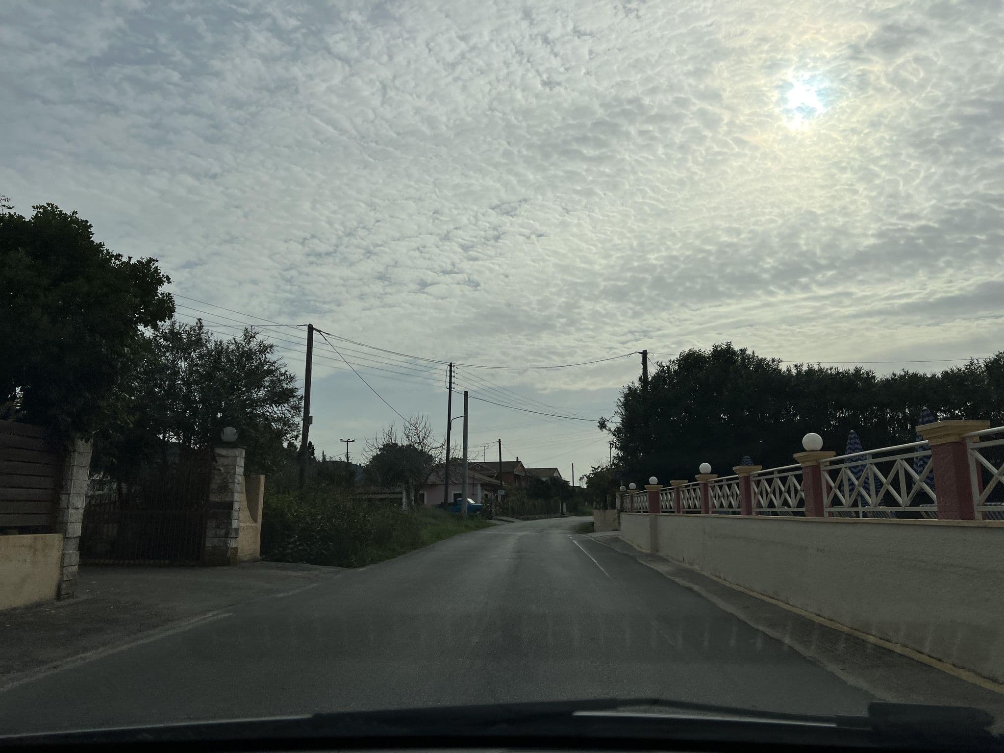 Street view near Spiros Apartments, Agios Georgis