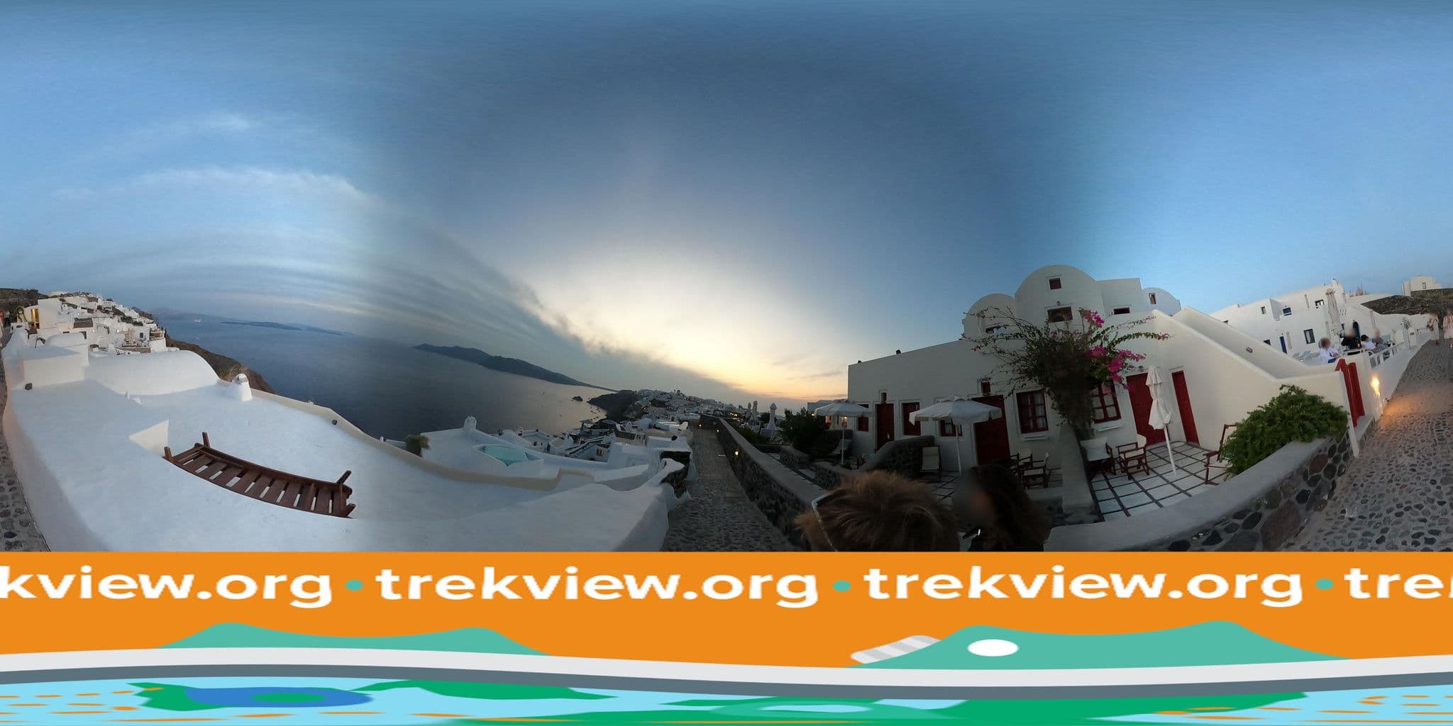 Street view near Niko's Villas, Oía — © trekviewed (CC BY-SA · Mapillary)