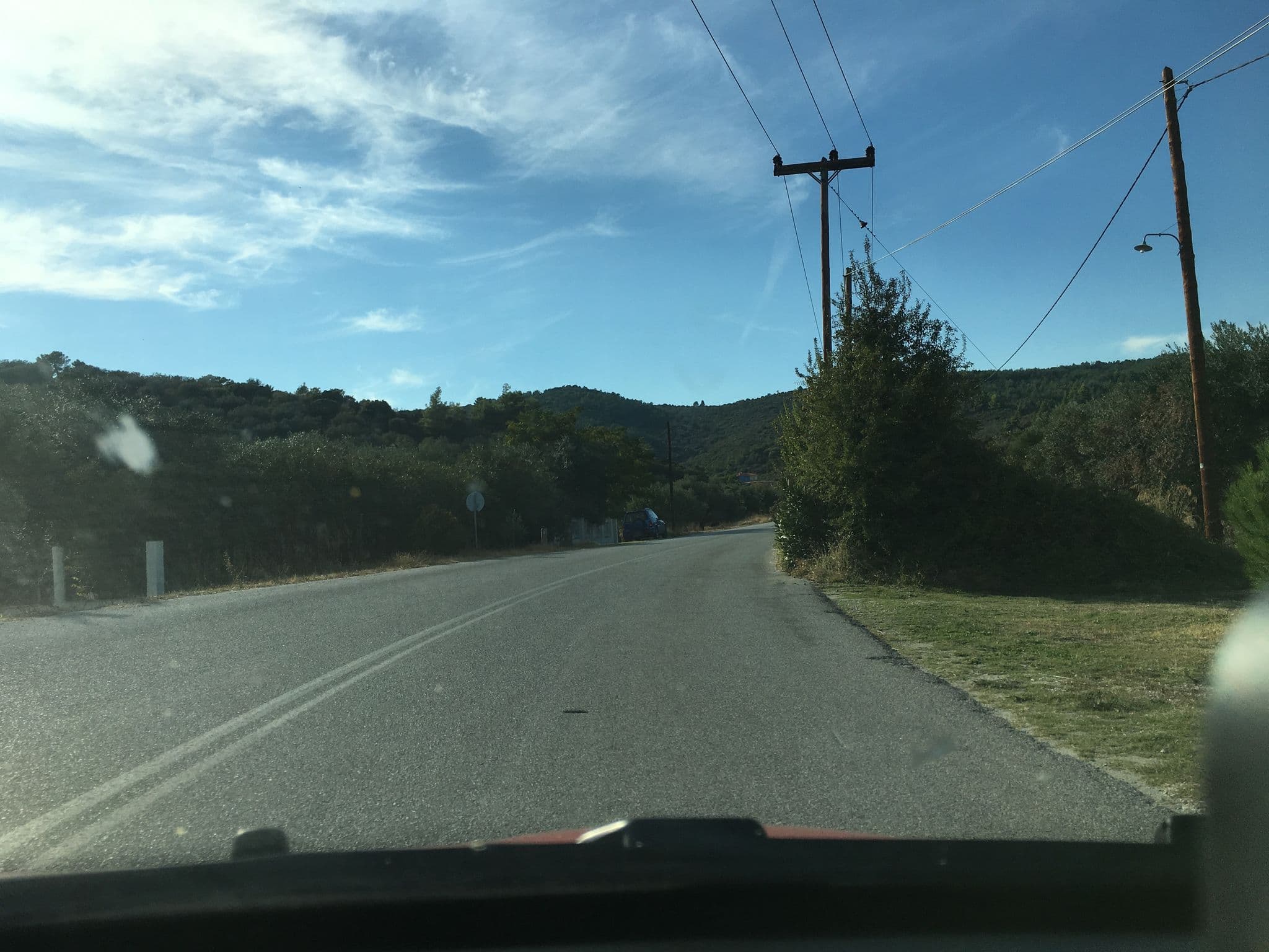 Street view near Salty Olive Cabana, Níkiti