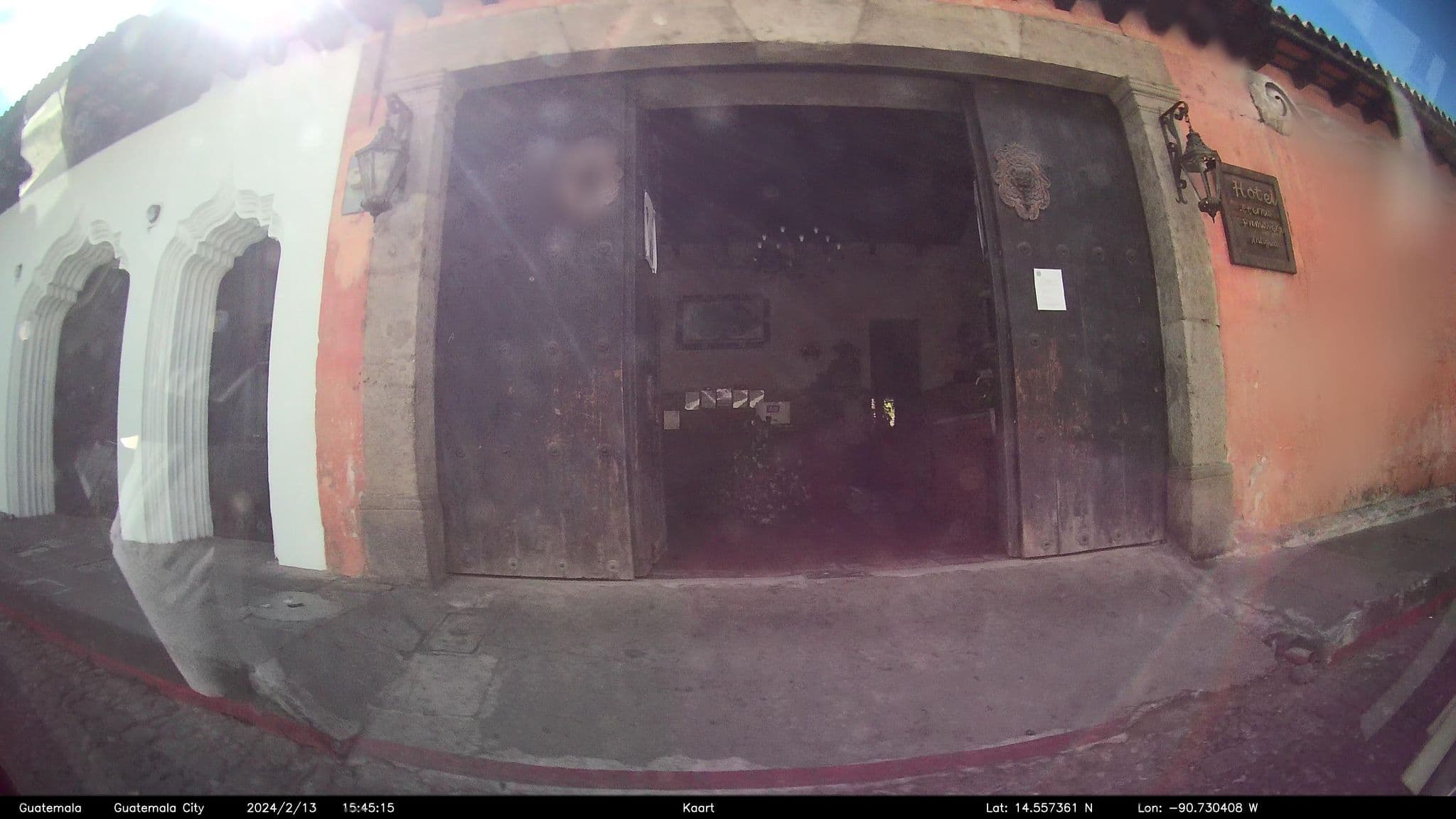 Street view near Hotel Eterna Primavera, Antigua Guatemala — © kaart_2 (CC BY-SA · Mapillary)