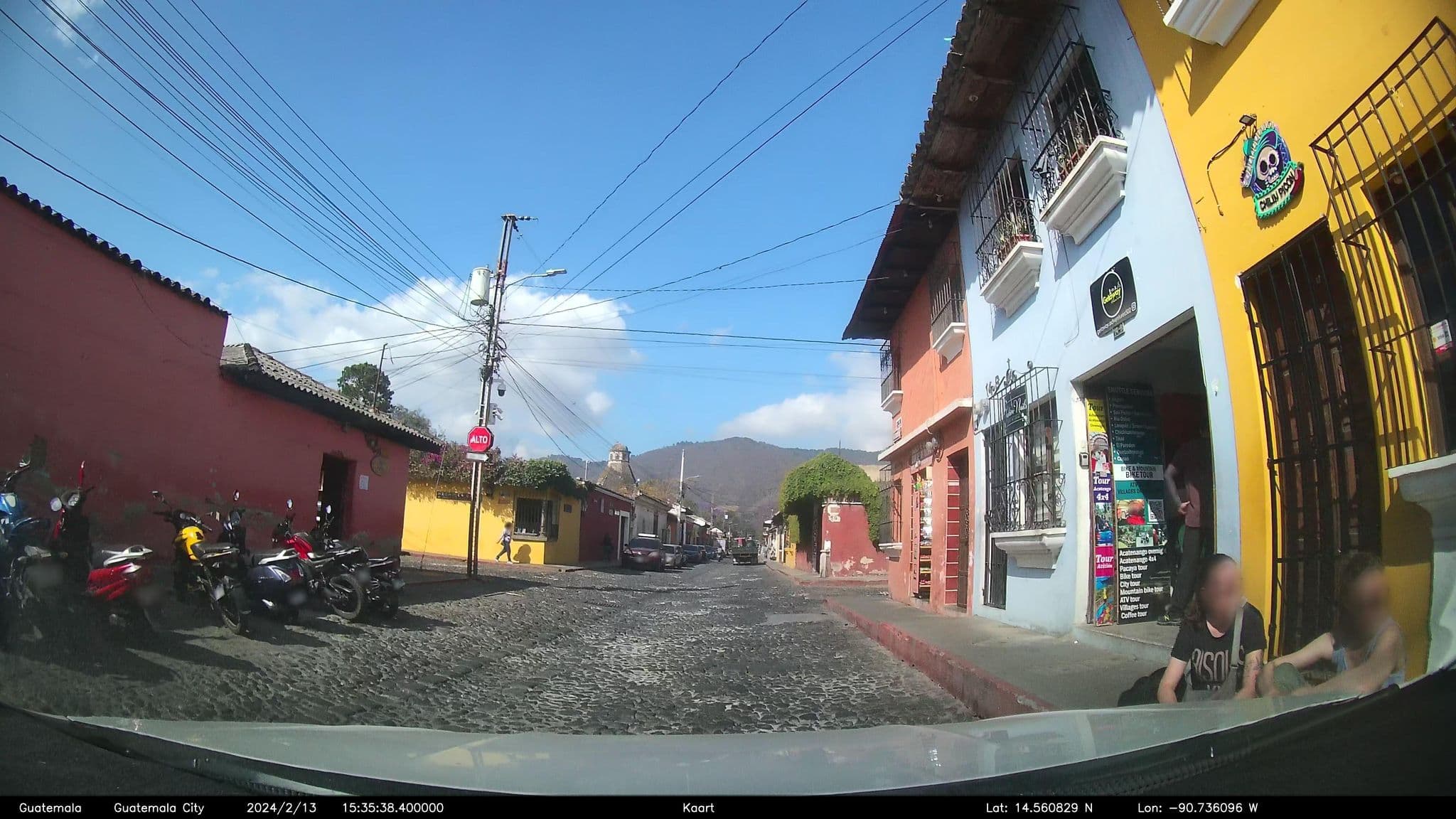 Street view near Hotel Vista Al Cerro, Antigua Guatemala