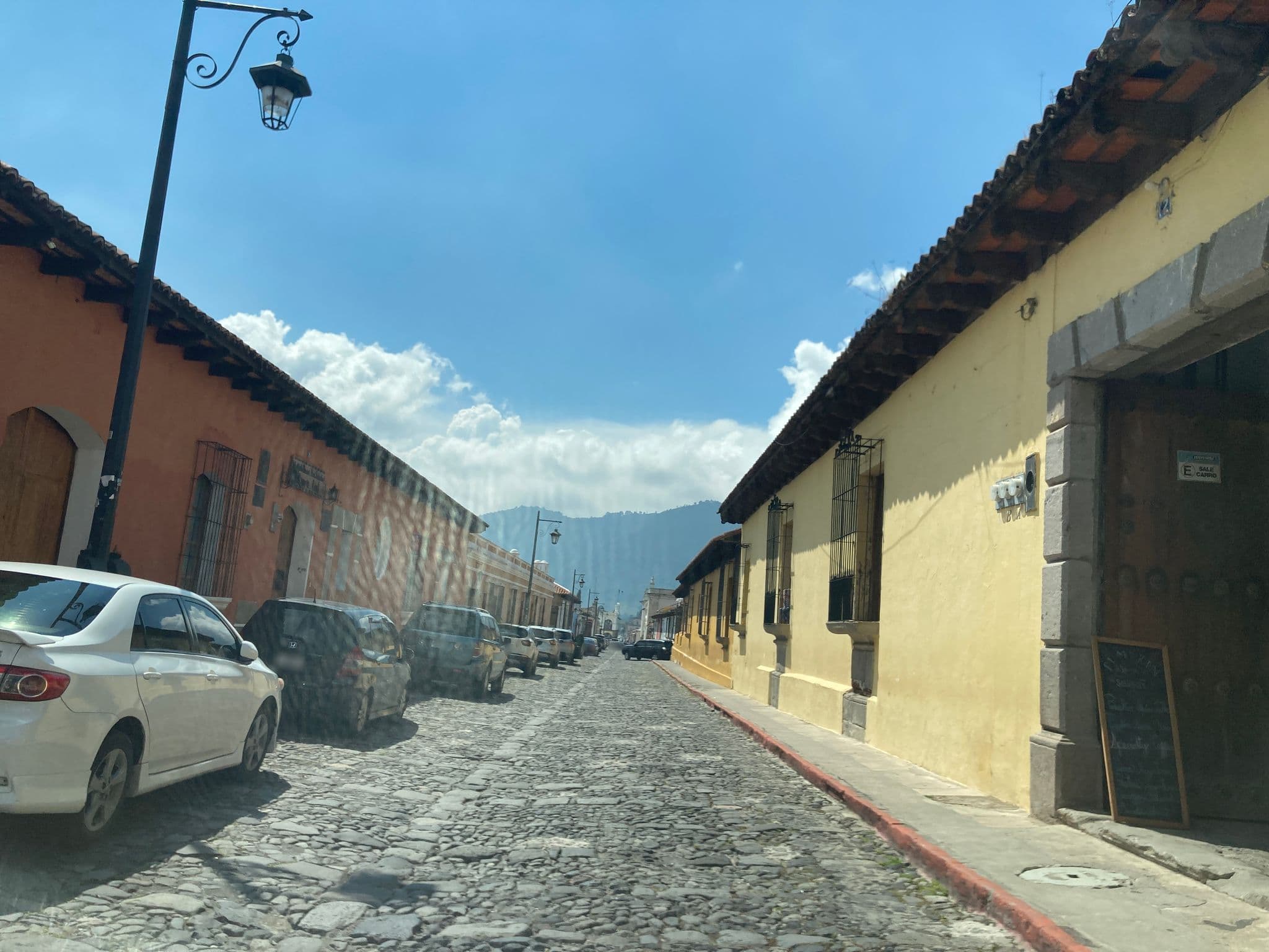 Street view near Lemon Tree Hostels, Antigua Guatemala