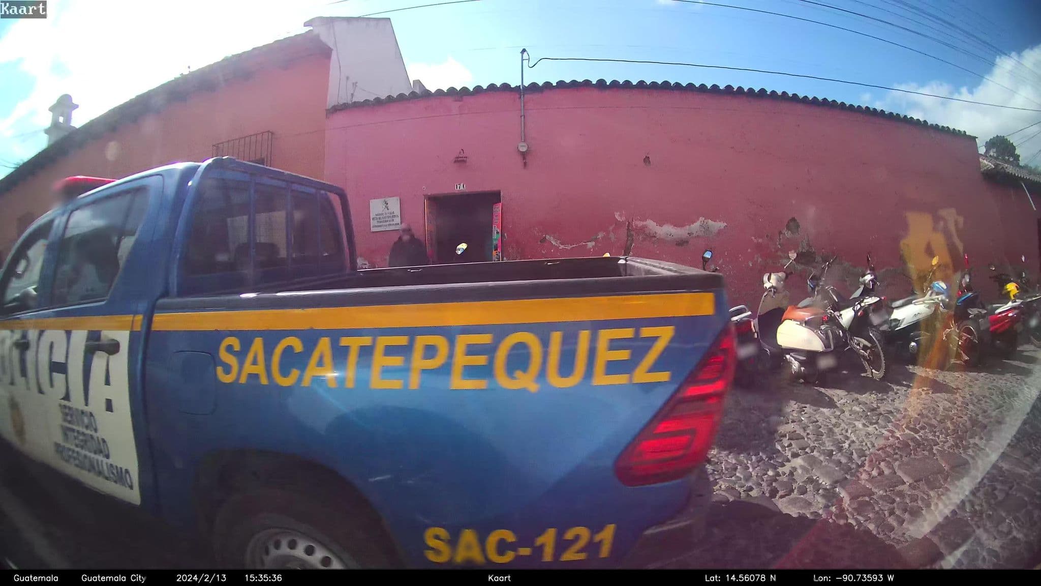 Street view near Hotel Bluestar, Antigua Guatemala