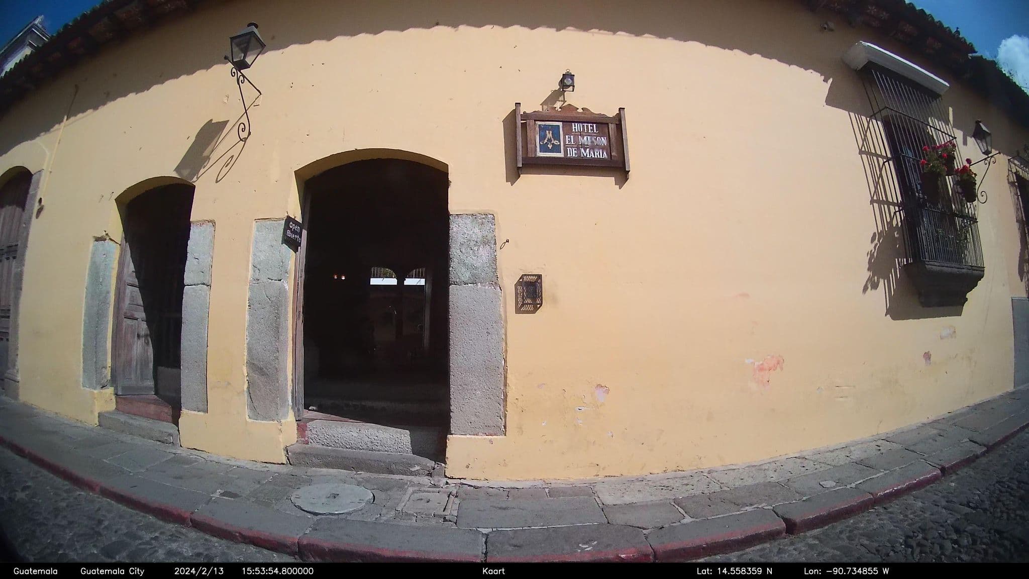 Street view near El Mesón de María, Antigua Guatemala