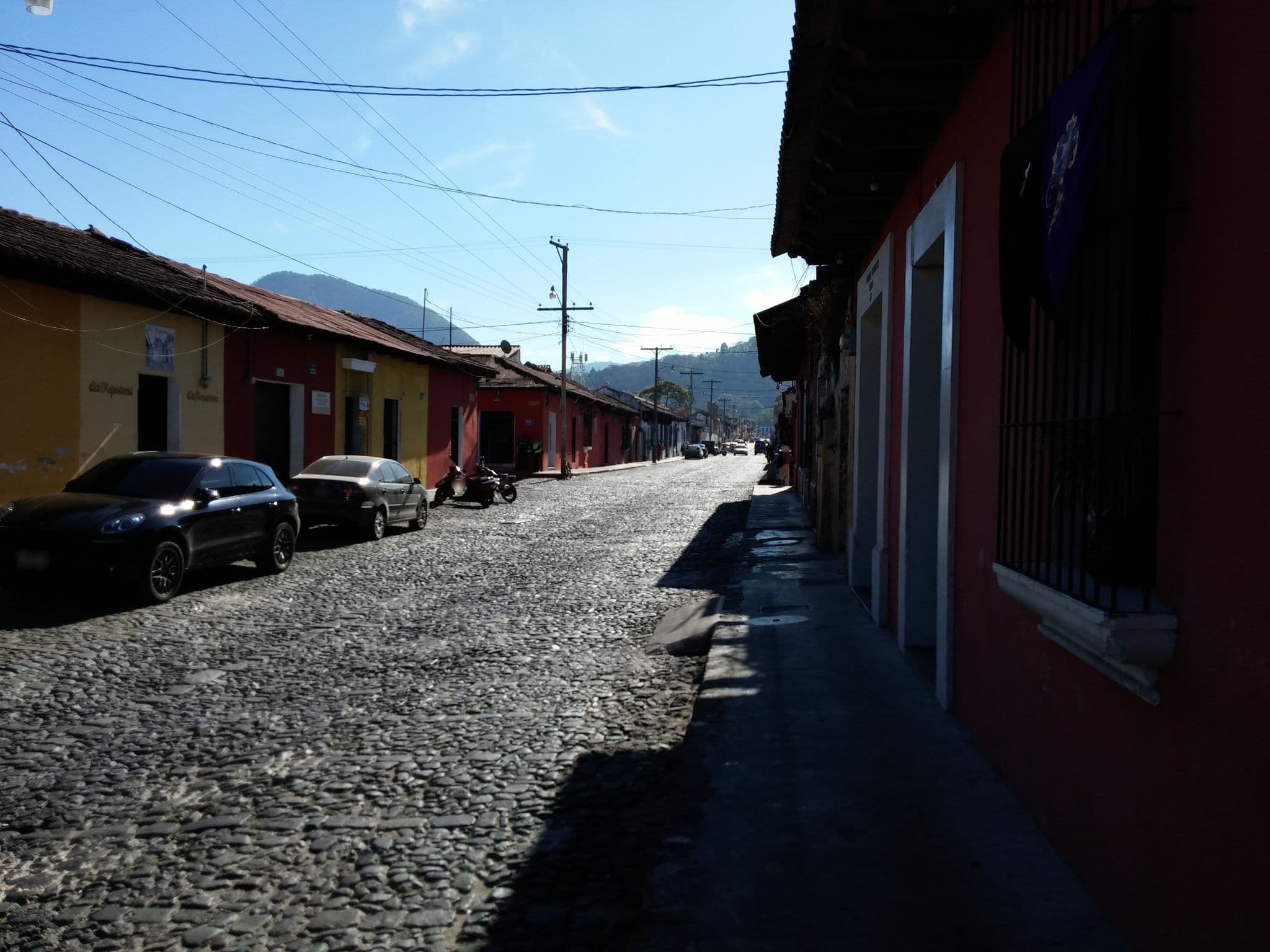 Street view near El Mesón de Antigua, Antigua Guatemala