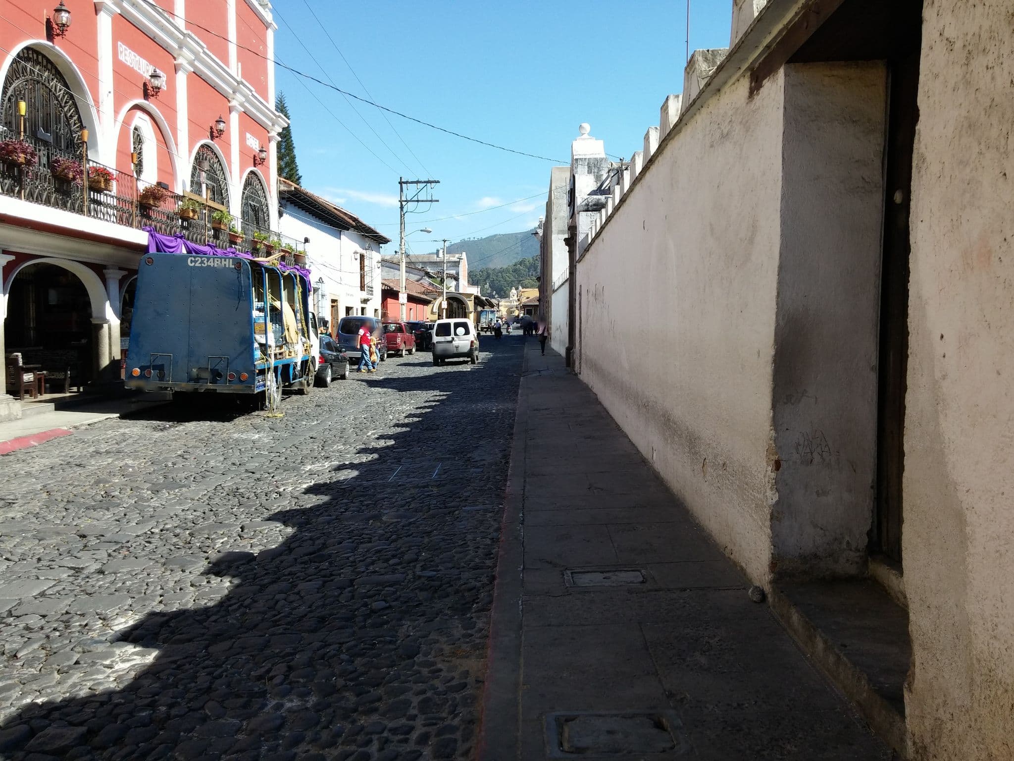 Street view near Hotel La Sin Ventura, Antigua Guatemala