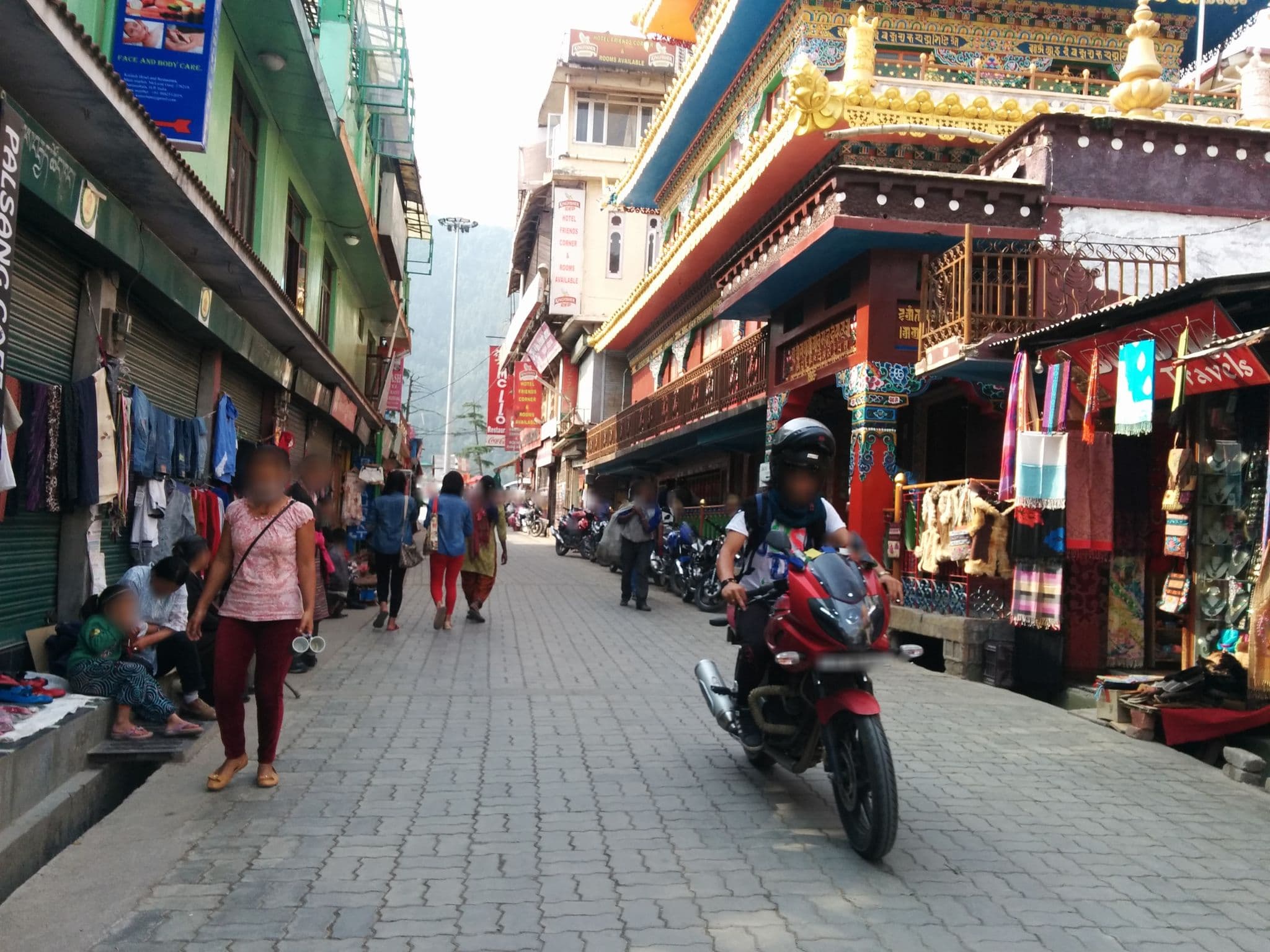 Street view near Om Hotel, Dharamsala