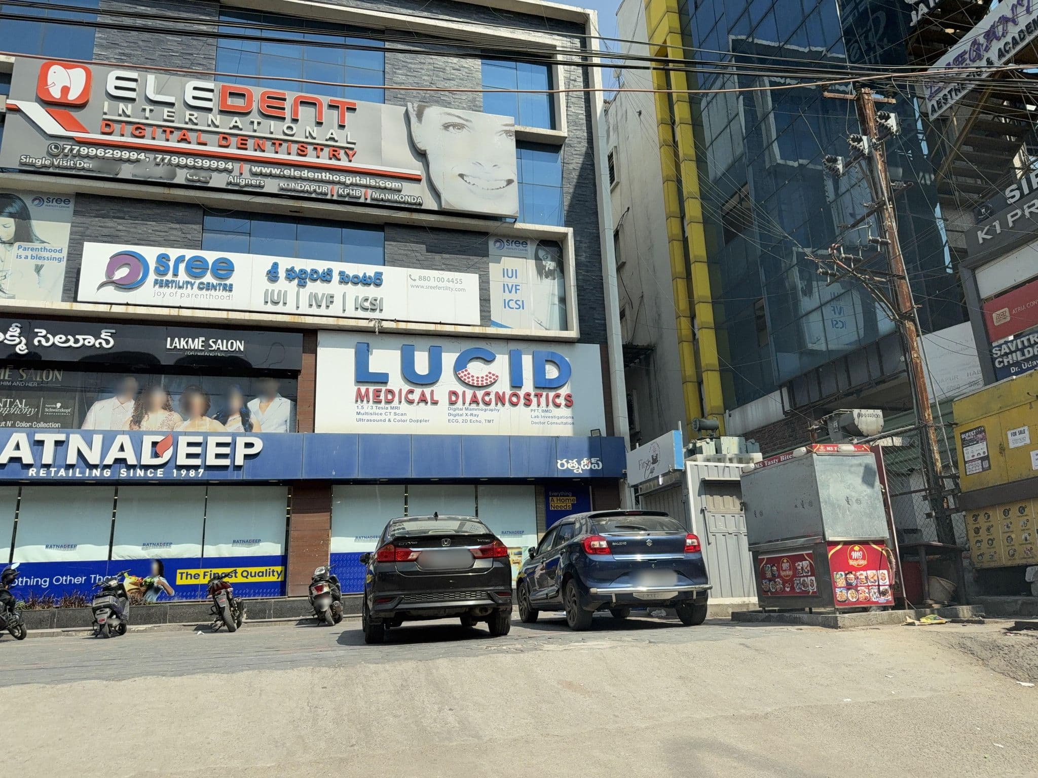 Street view near Swagath Residency, Kukatpally