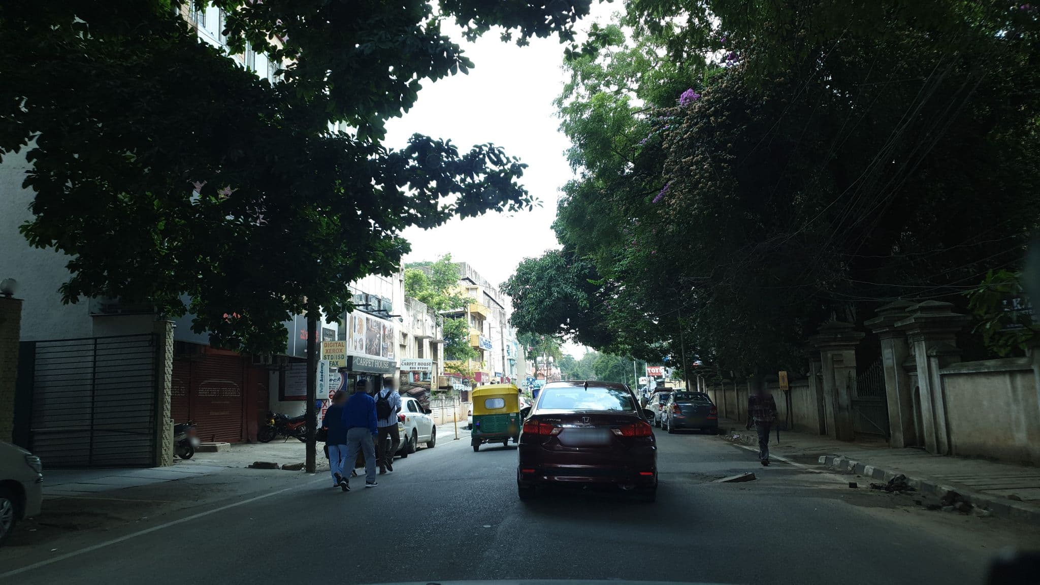 Street view near The Monarch Luxor Hotel, Bengaluru