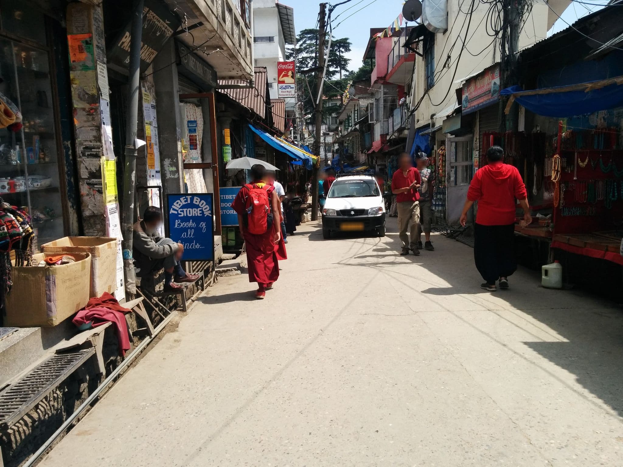 Street view near Hotel M & Restaurant , Dharamsala — © sashazykov (CC BY-SA · Mapillary)