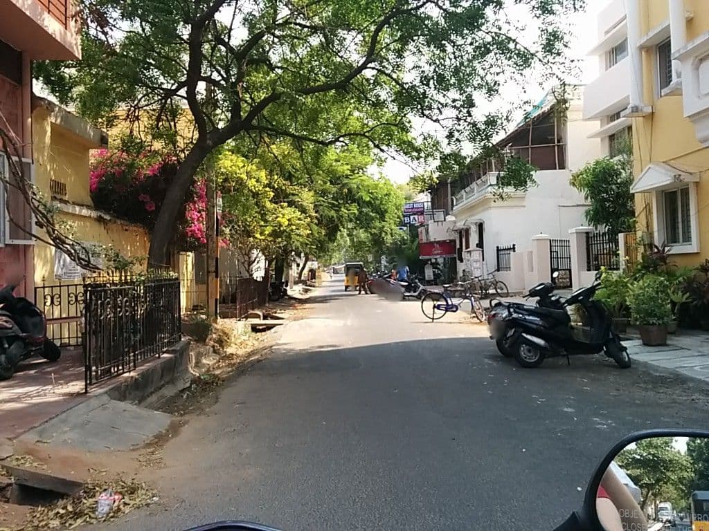 Street view near Pension de famille de la Bourdonnais, Puducherry — © sashazykov (CC BY-SA · Mapillary)