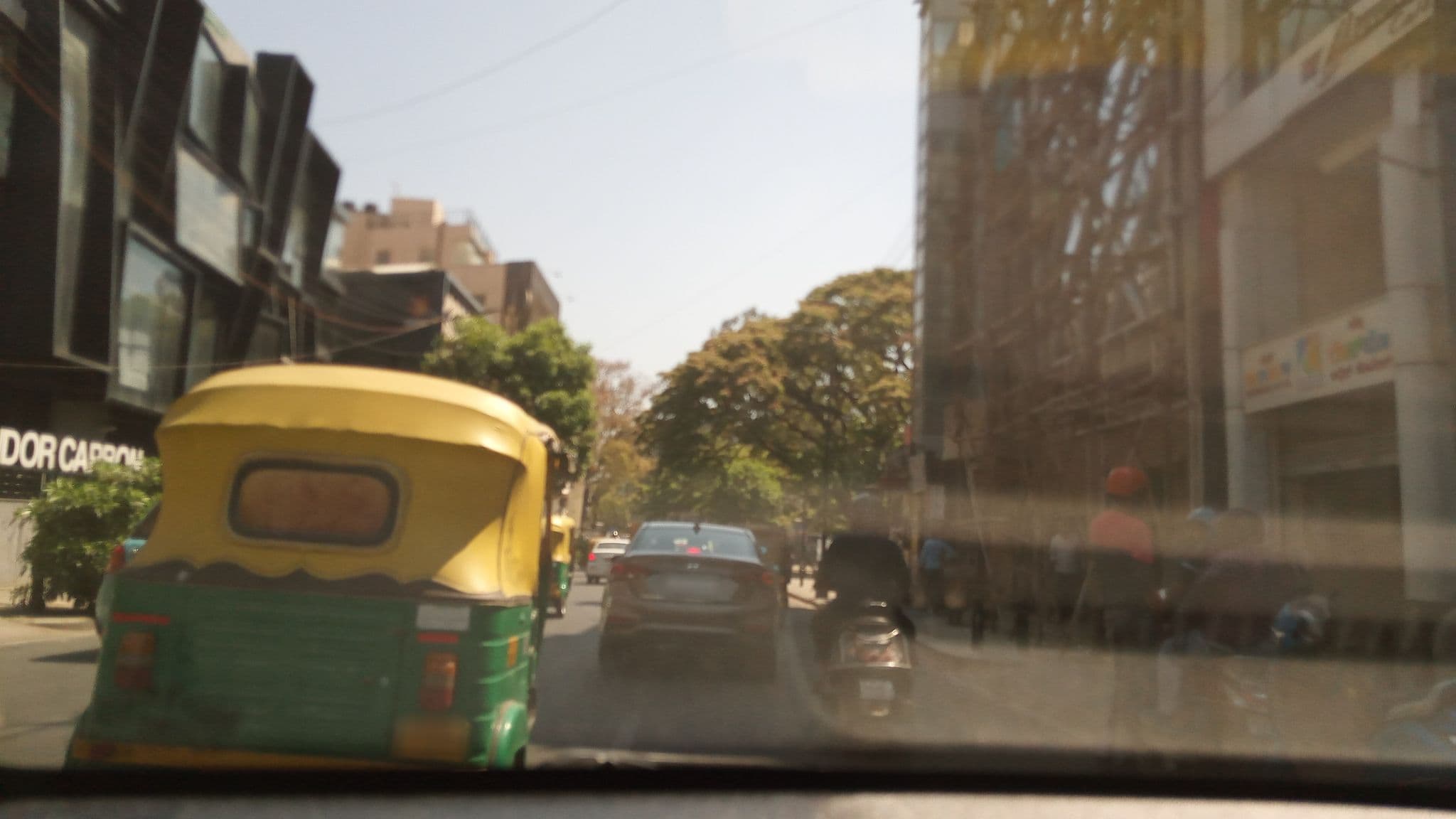 Street view near Hotel Imperial, Bengaluru