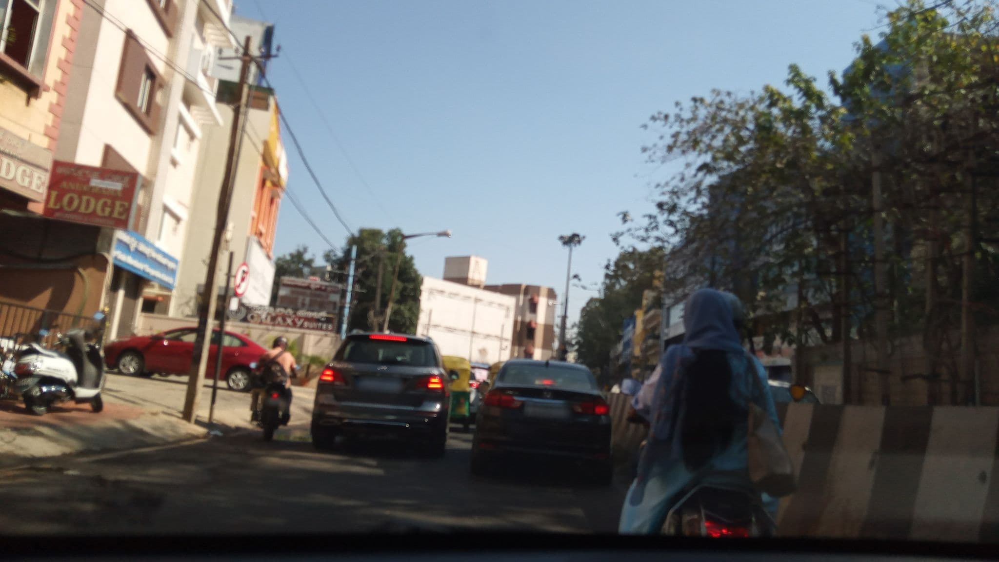 Street view near Galaxy Suites, Bengaluru