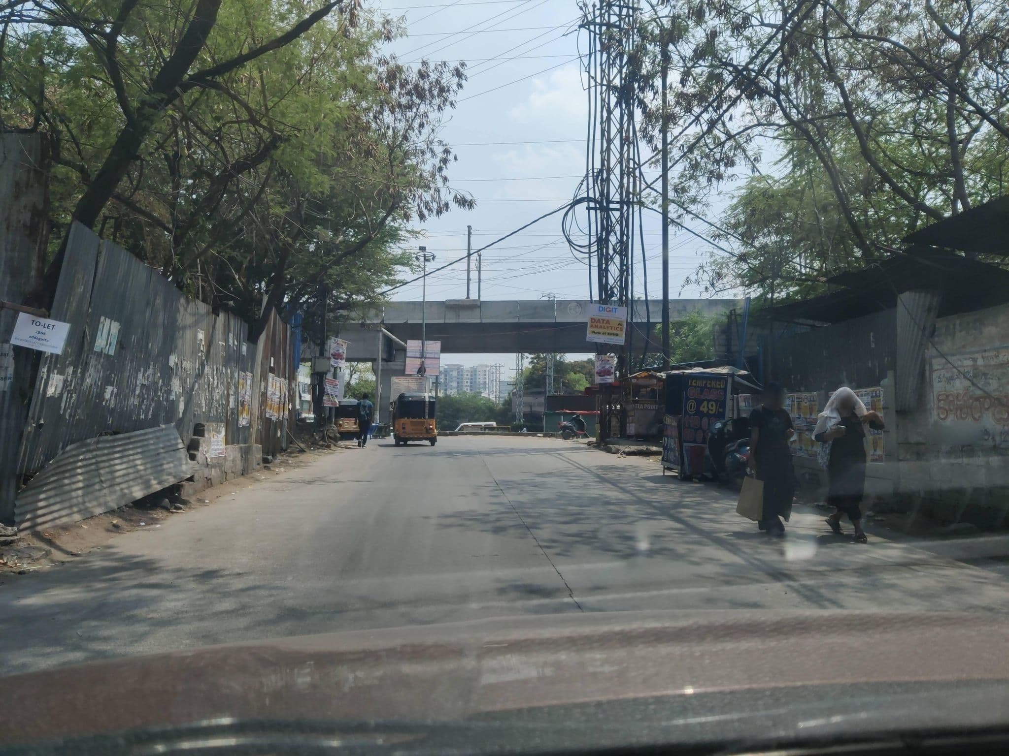 Street view near narayana boys hostel, Kukatpally