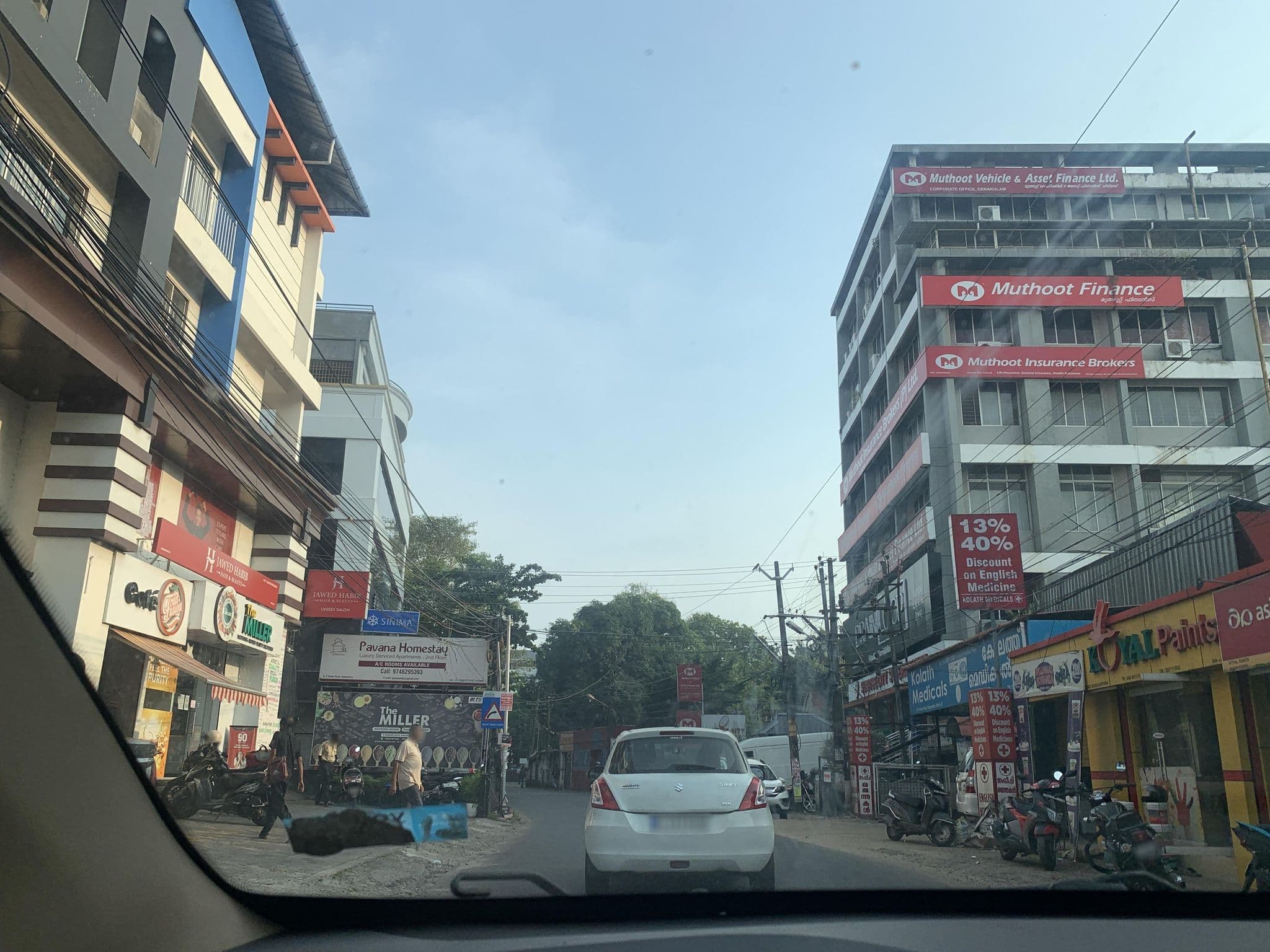 Street view near Pavana Homes, Kanayannur
