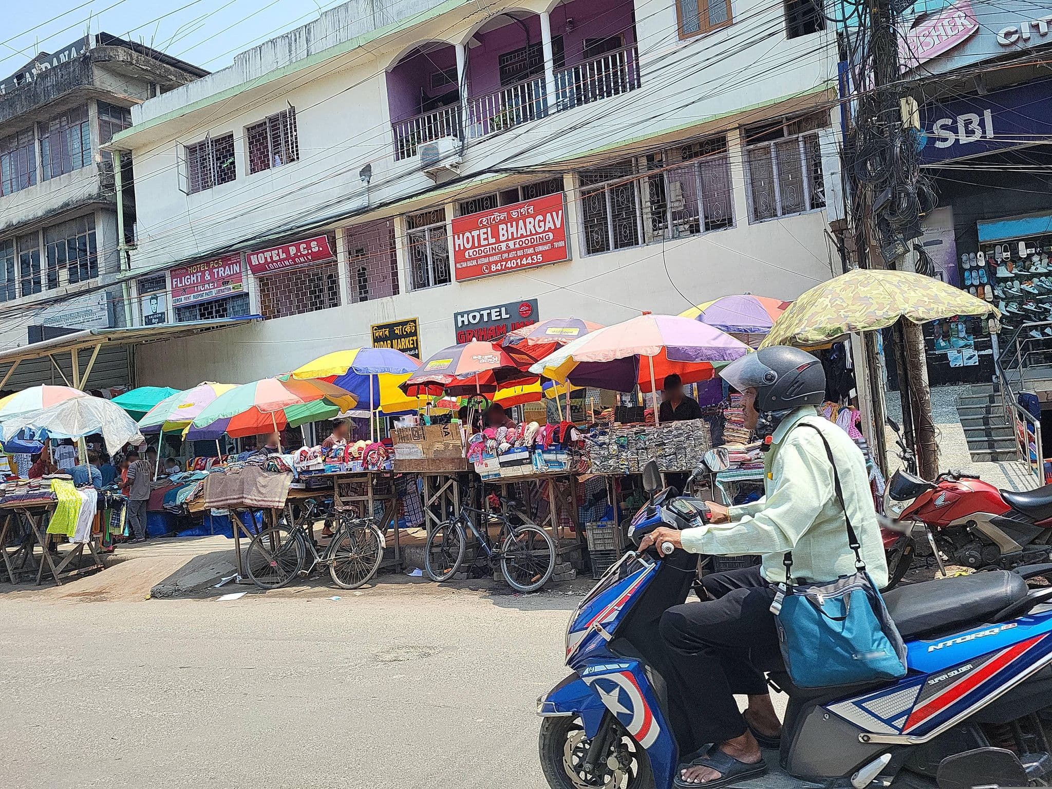 Street view near Hotel P.C.S., Guwahati — © Dilcharan (CC BY-SA · Mapillary)