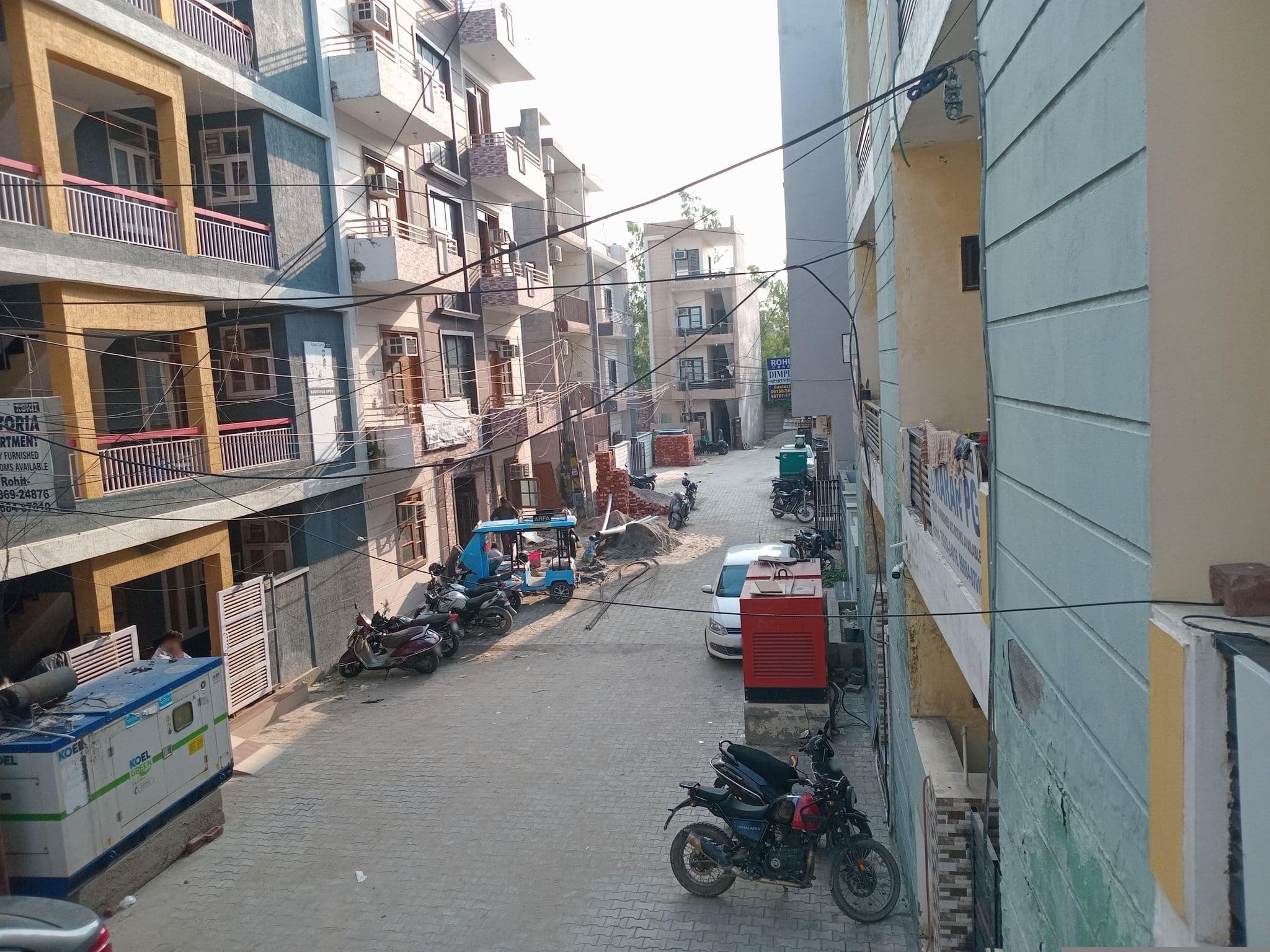 Street view near Ksp Residency, Sufipind