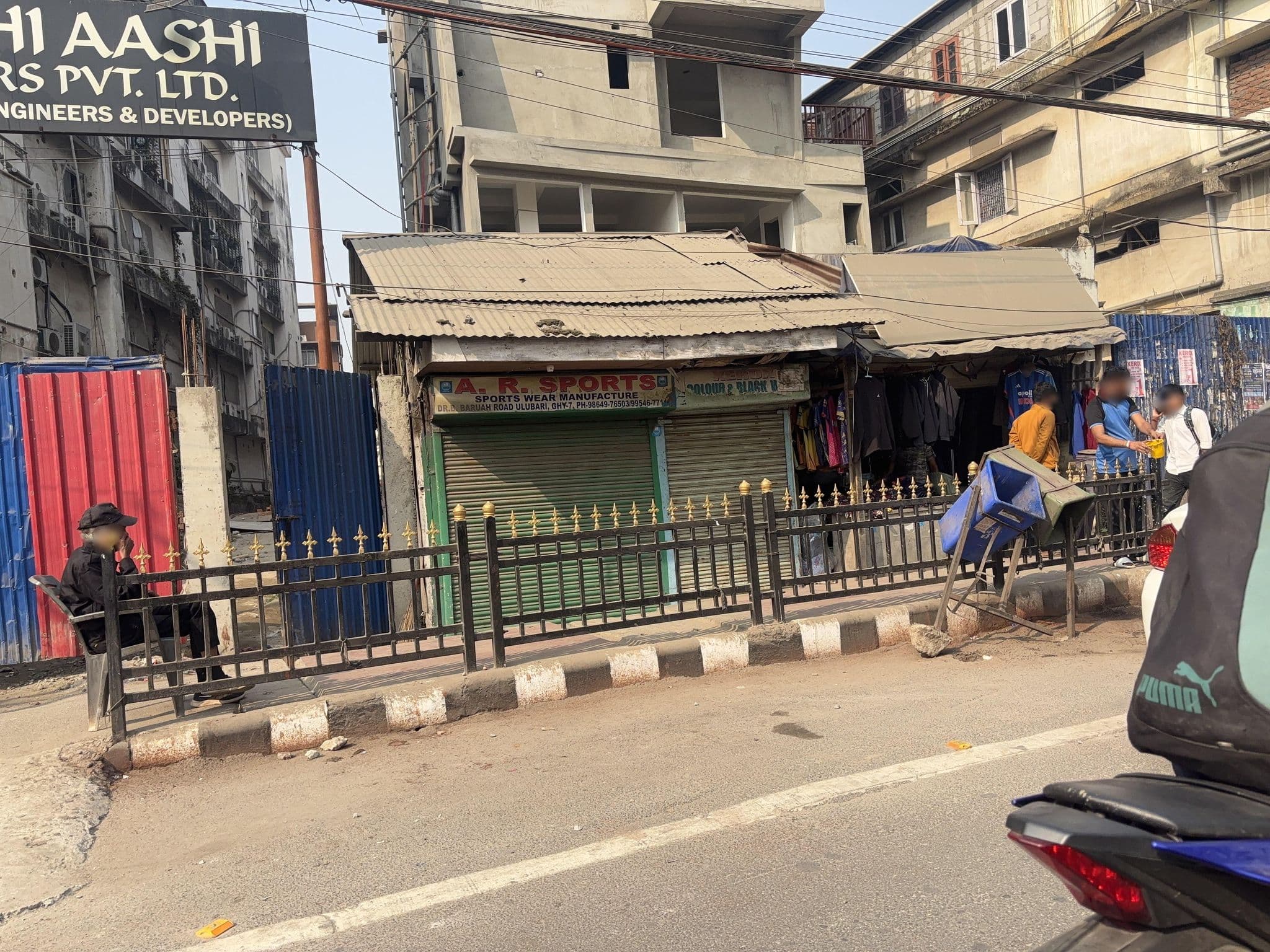 Street view near chinese hut, Guwahati