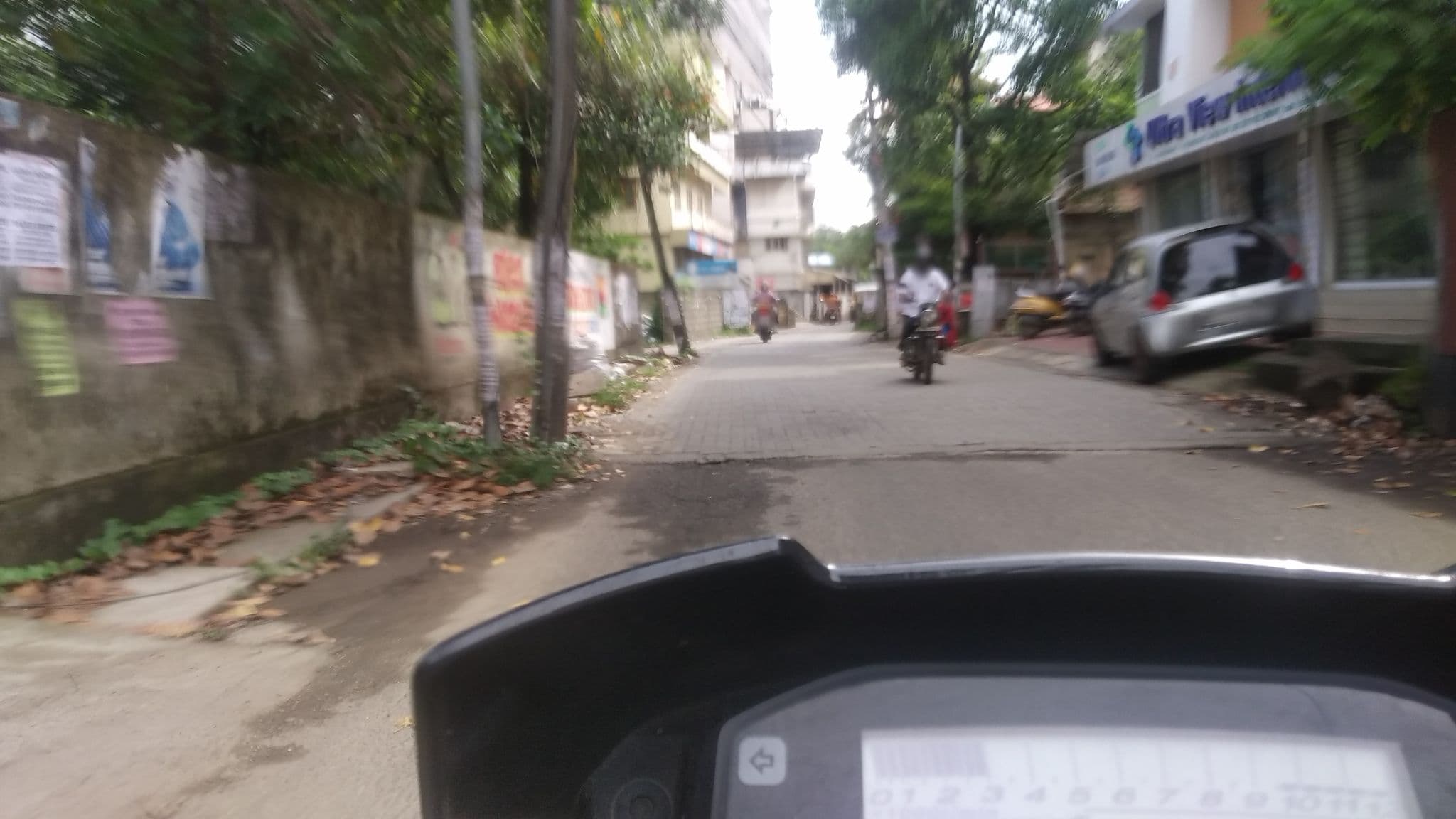 Street view near Rose Apartments, Kanayannur