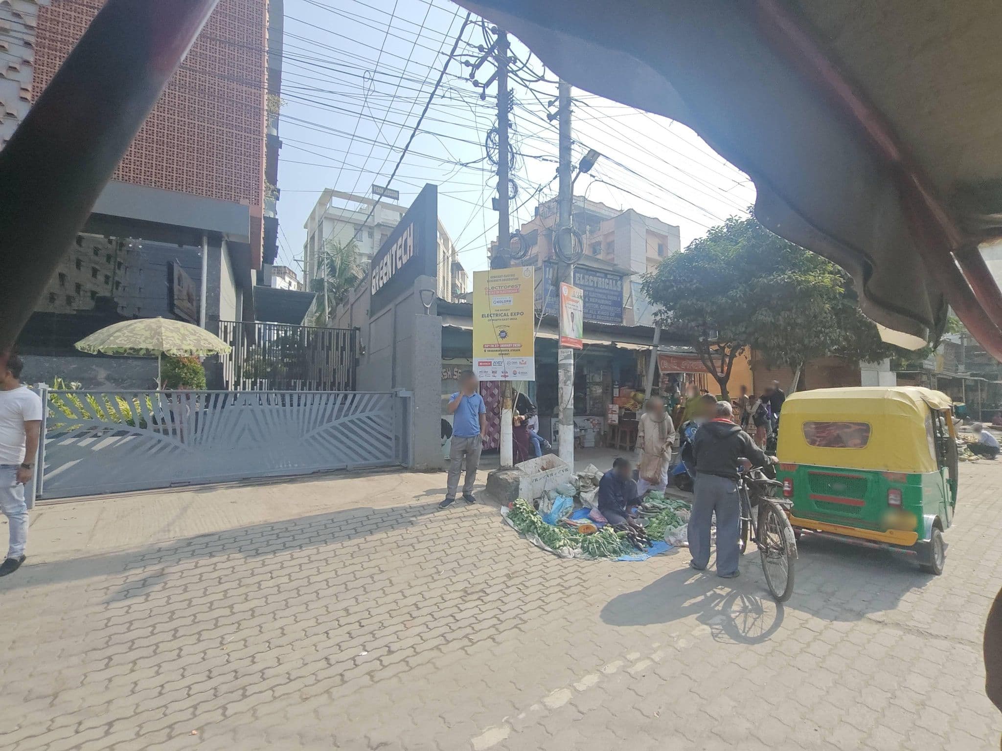Street view near Greentech residency, Guwahati