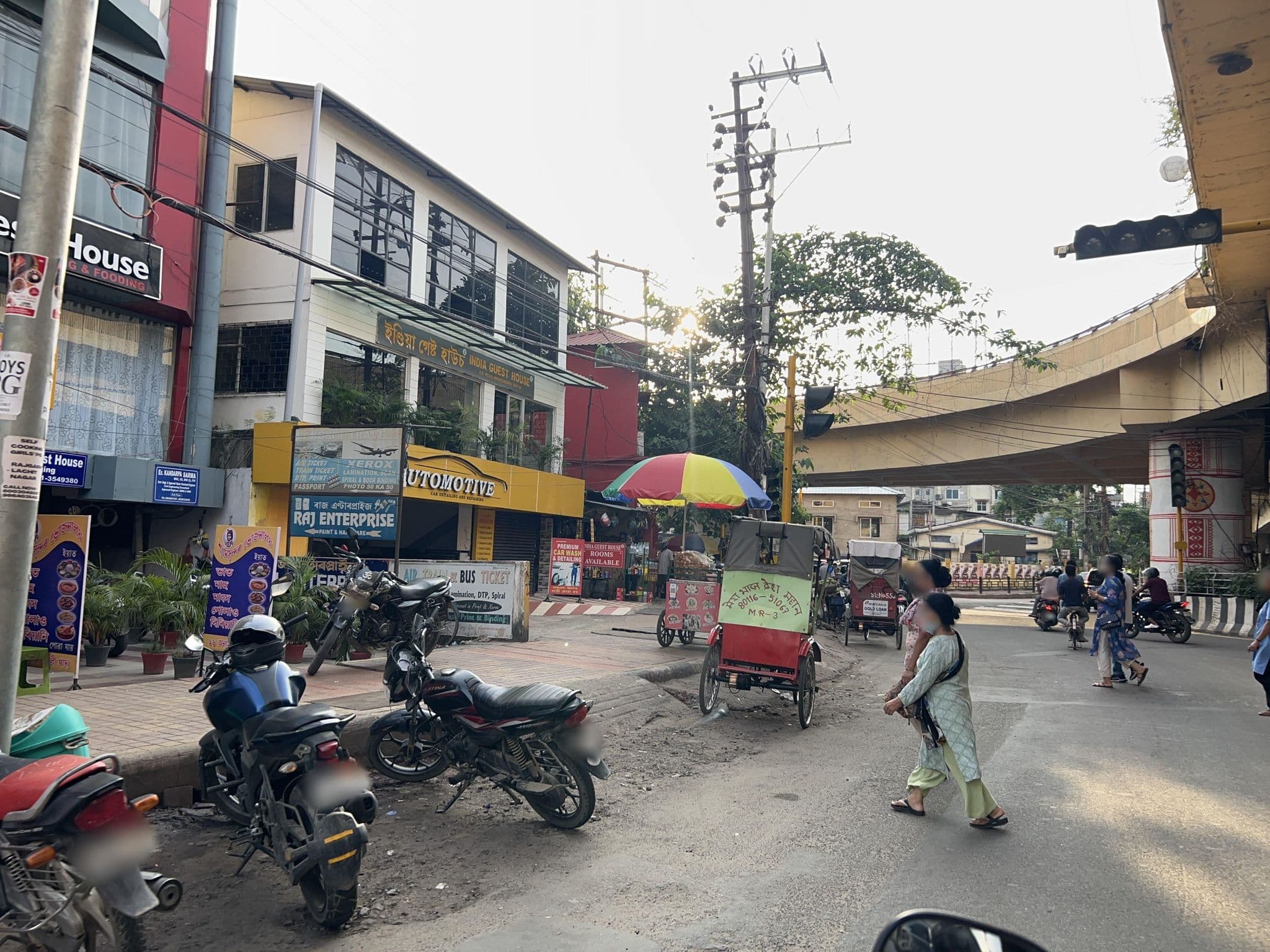 Street view near Royal in guest house, Guwahati