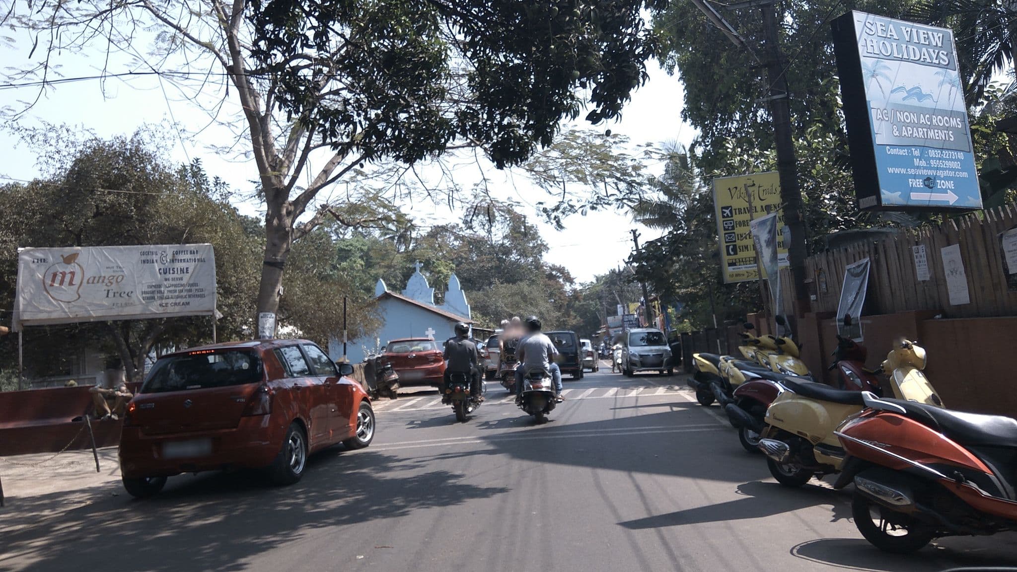 Street view near Sea View Holliday, Vagator — © natarajakaveeti (CC BY-SA · Mapillary)