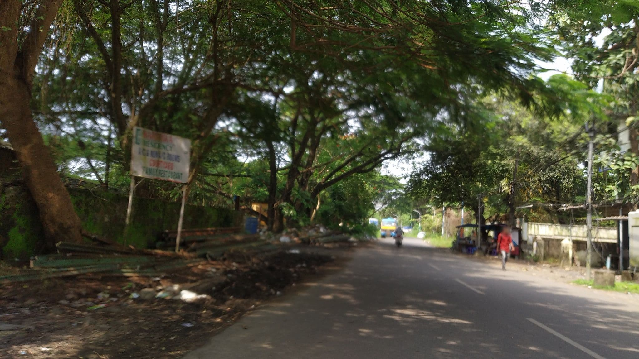 Street view near Karthika Residency, Kanayannur