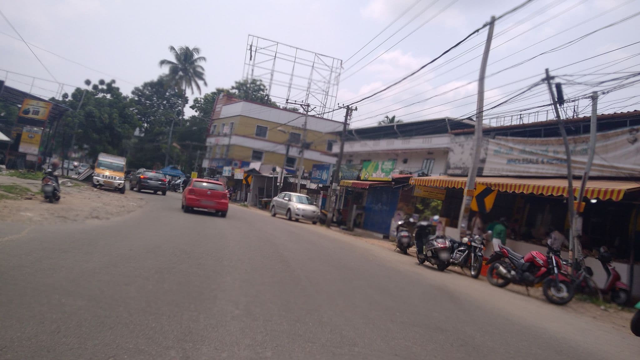 Street view near Fathima Restaurant., Vazhakkala — © jothishbabu (CC BY-SA · Mapillary)