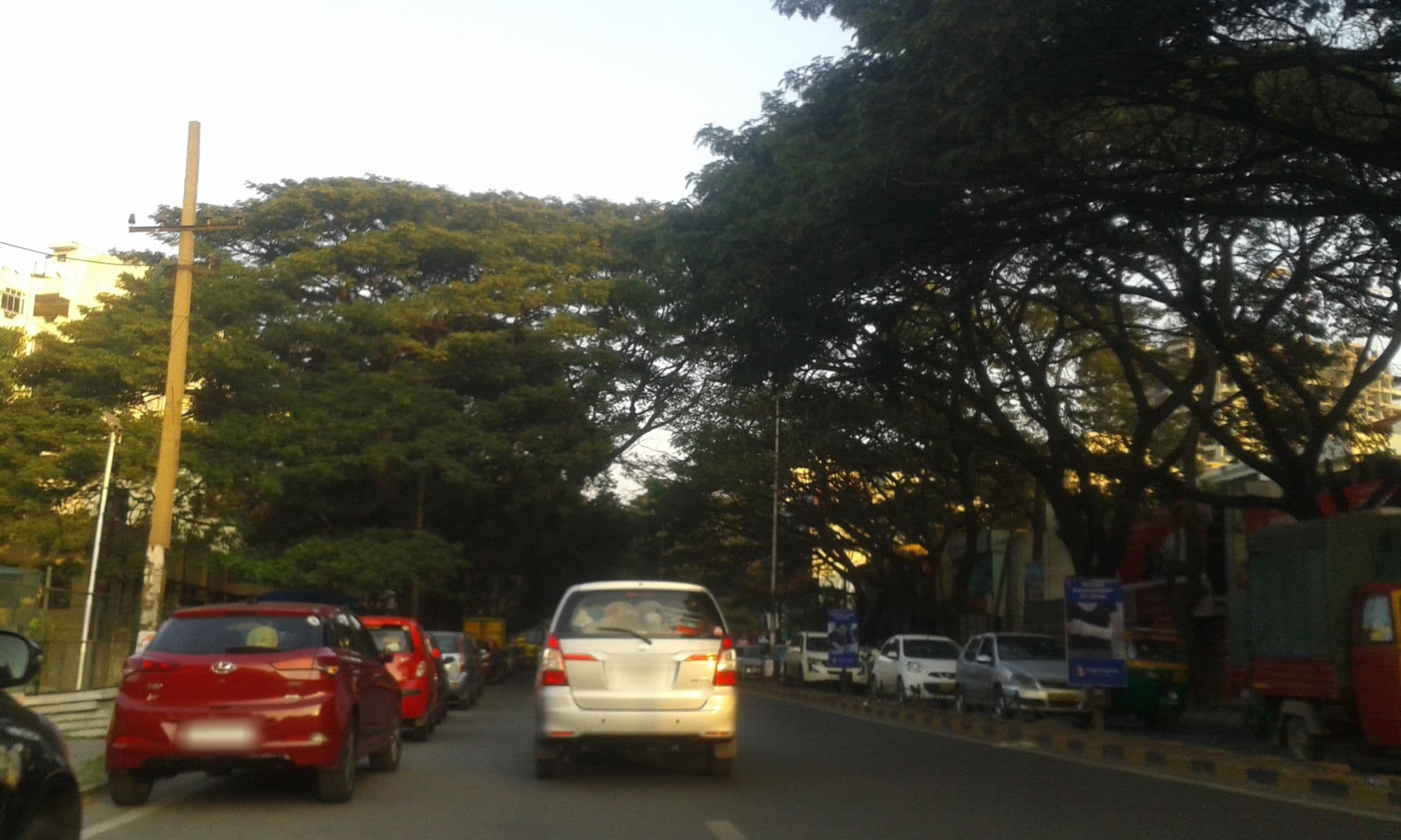 Street view near Hotel Pai Comforts, JP Nagar, Bengaluru