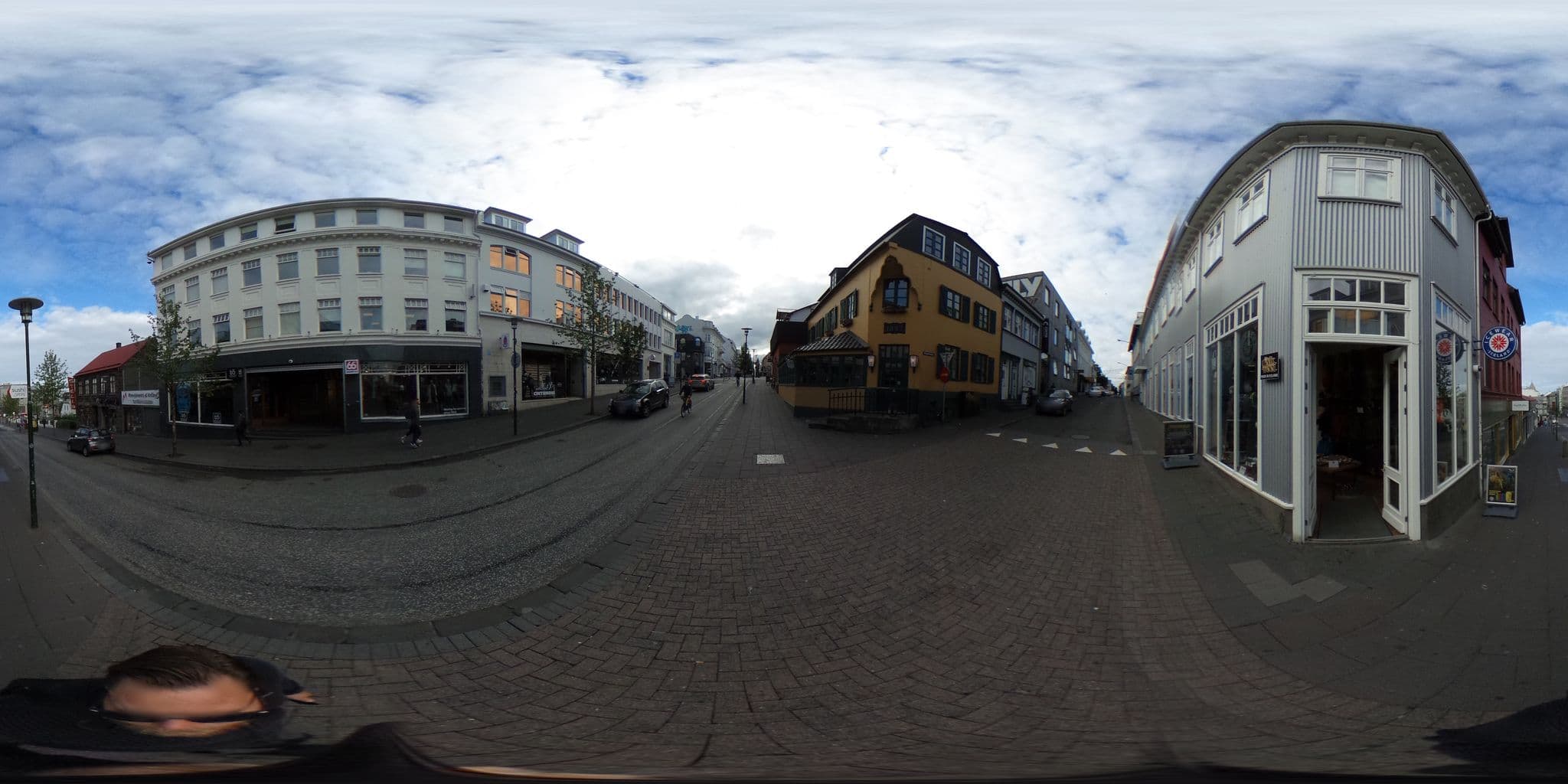 Street view near Center Hotel Þingholt, Reykjavík — © ainali (CC BY-SA · Mapillary)