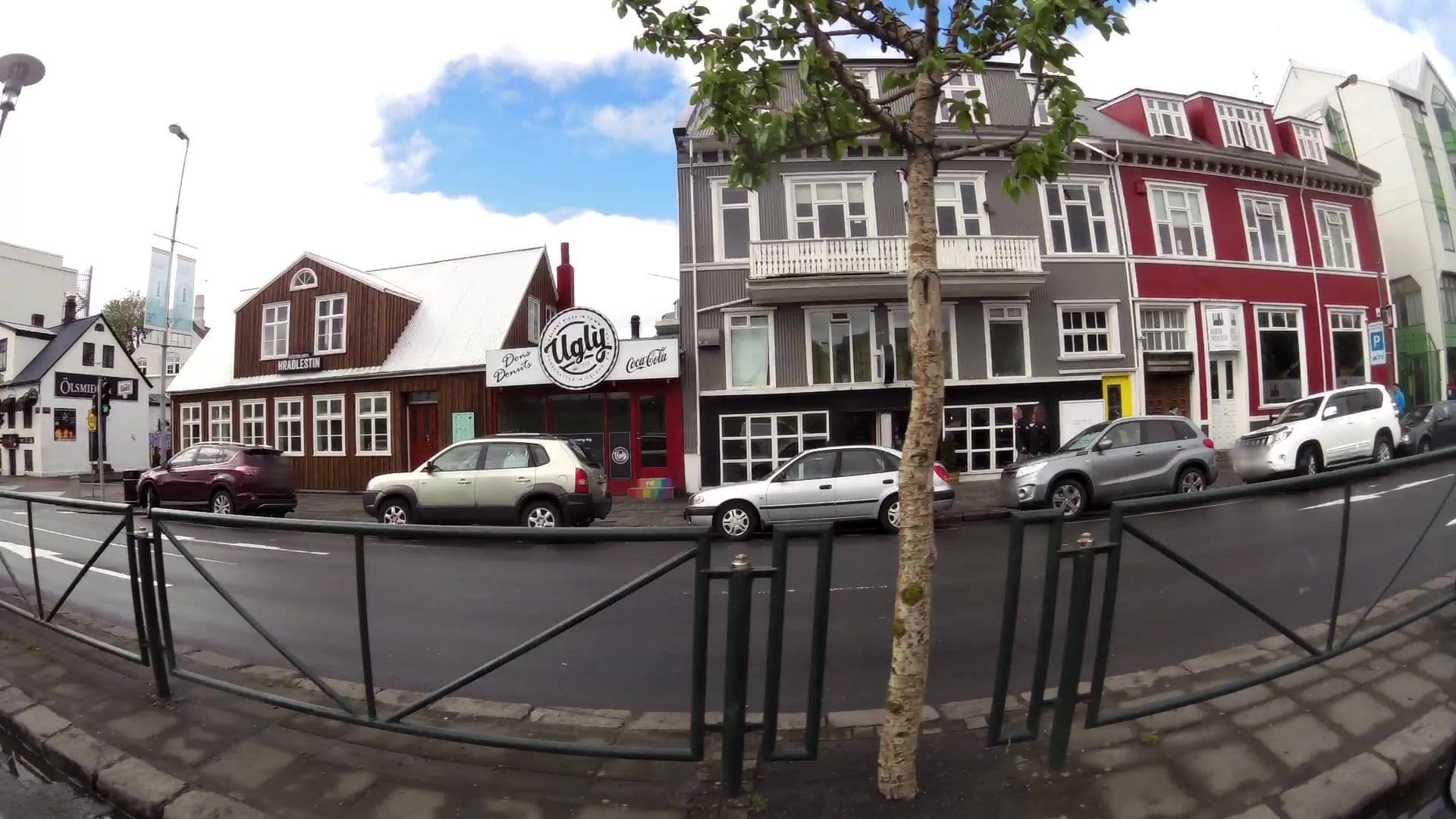 Street view near Centric Guesthouse, Reykjavík — © kaartcam (CC BY-SA · Mapillary)