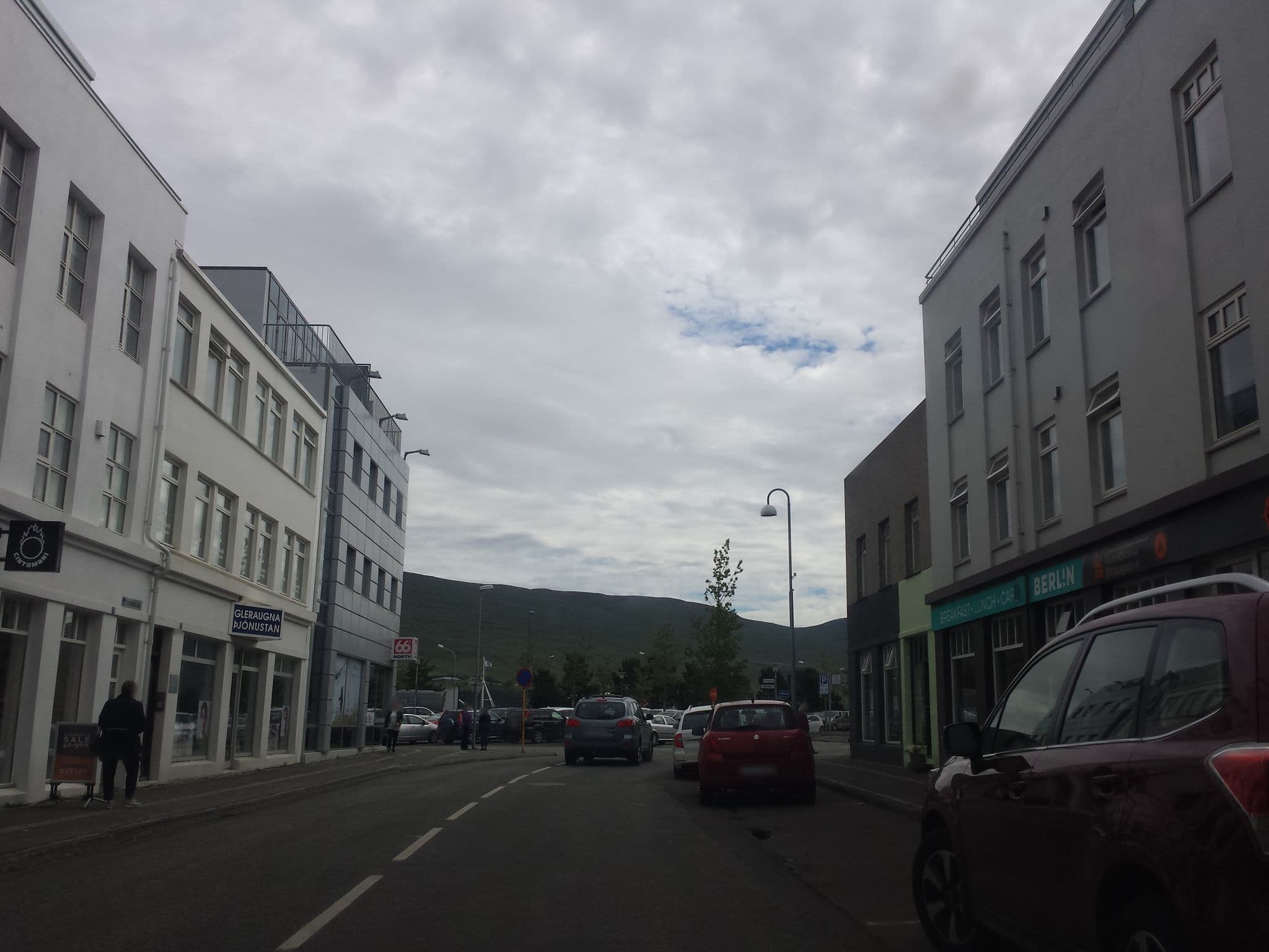 Street view near Accommodation Akureyri - Skipagata 4, Akureyri — © stalfur (CC BY-SA · Mapillary)