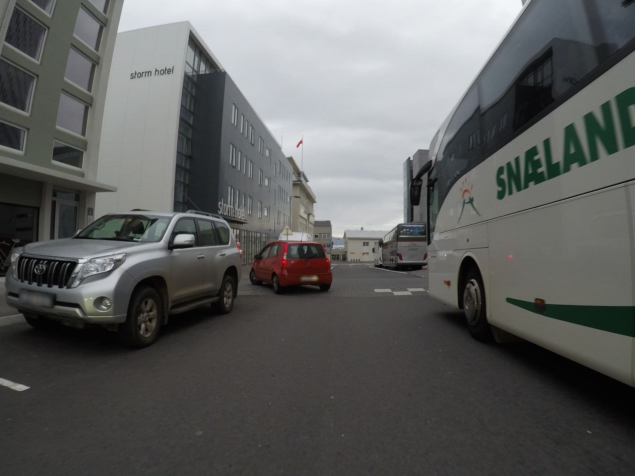 Street view near Storm Hótel, Reykjavík — © chrisbeddow (CC BY-SA · Mapillary)