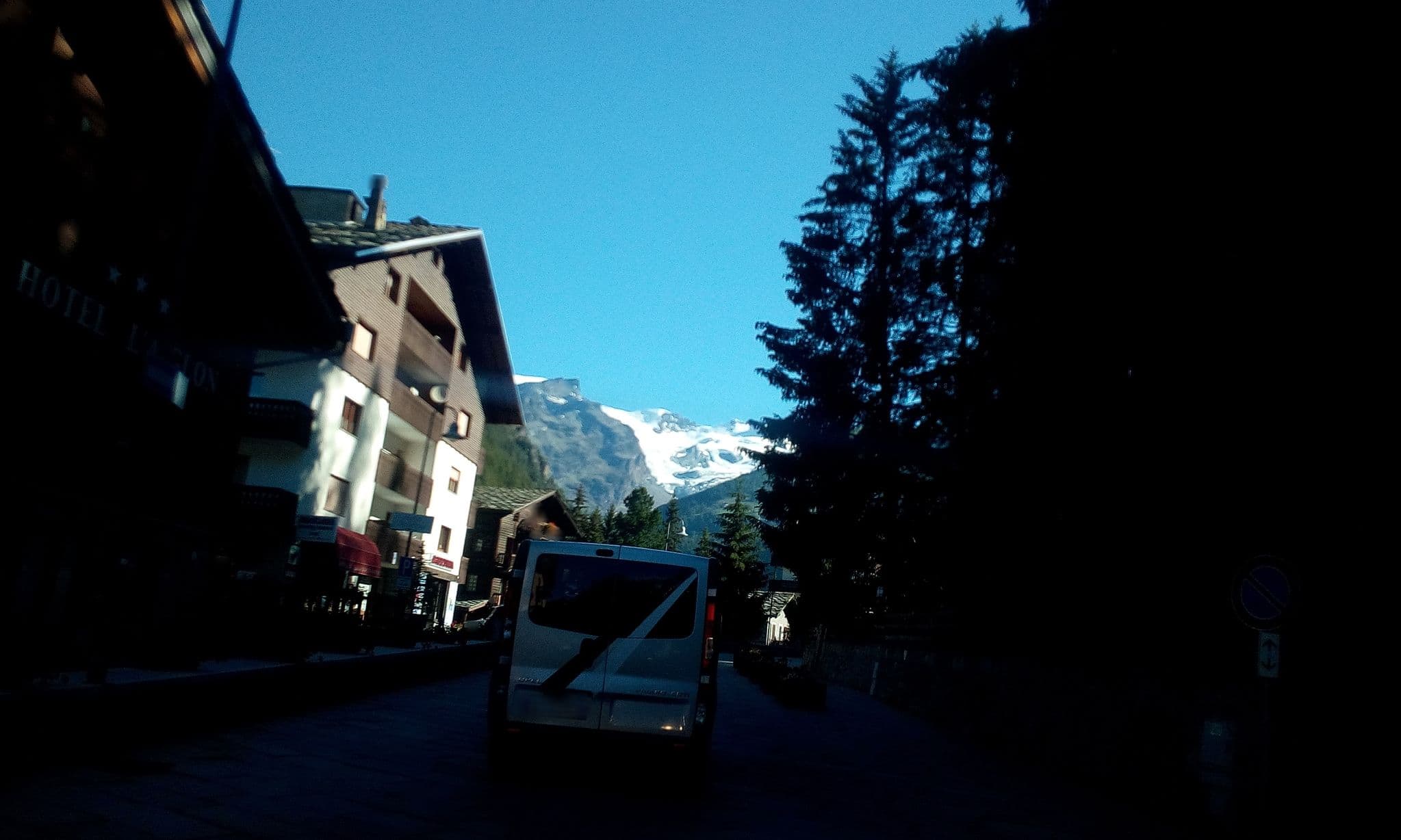 Street view near Hotel Breithorn, Ayas