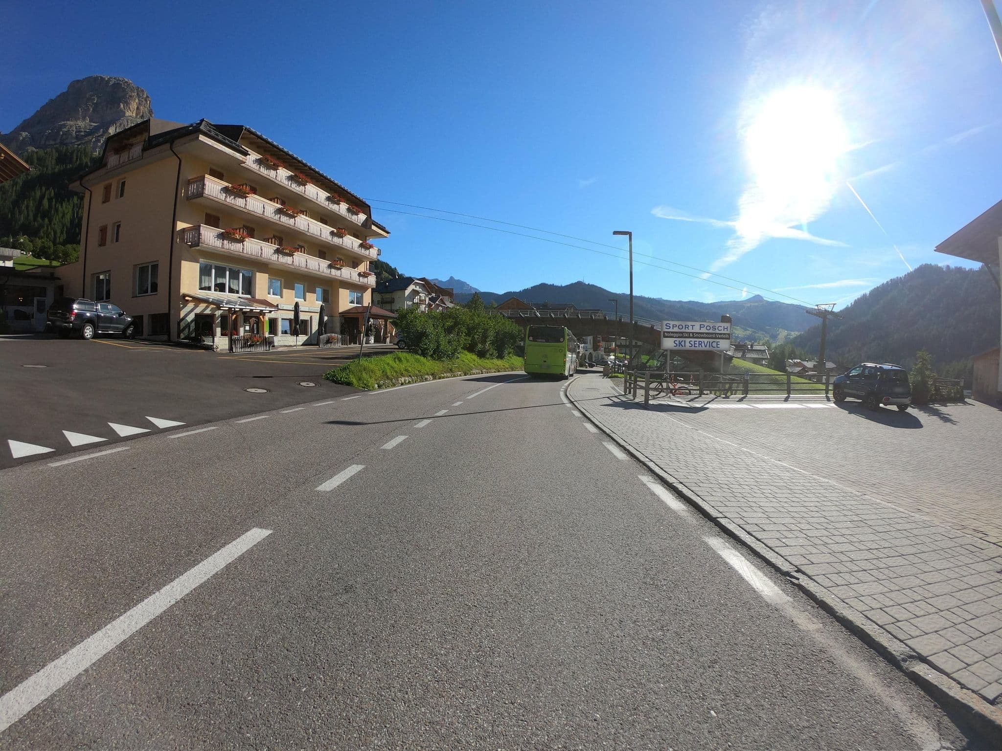 Street view near Hotel Sport, Selva