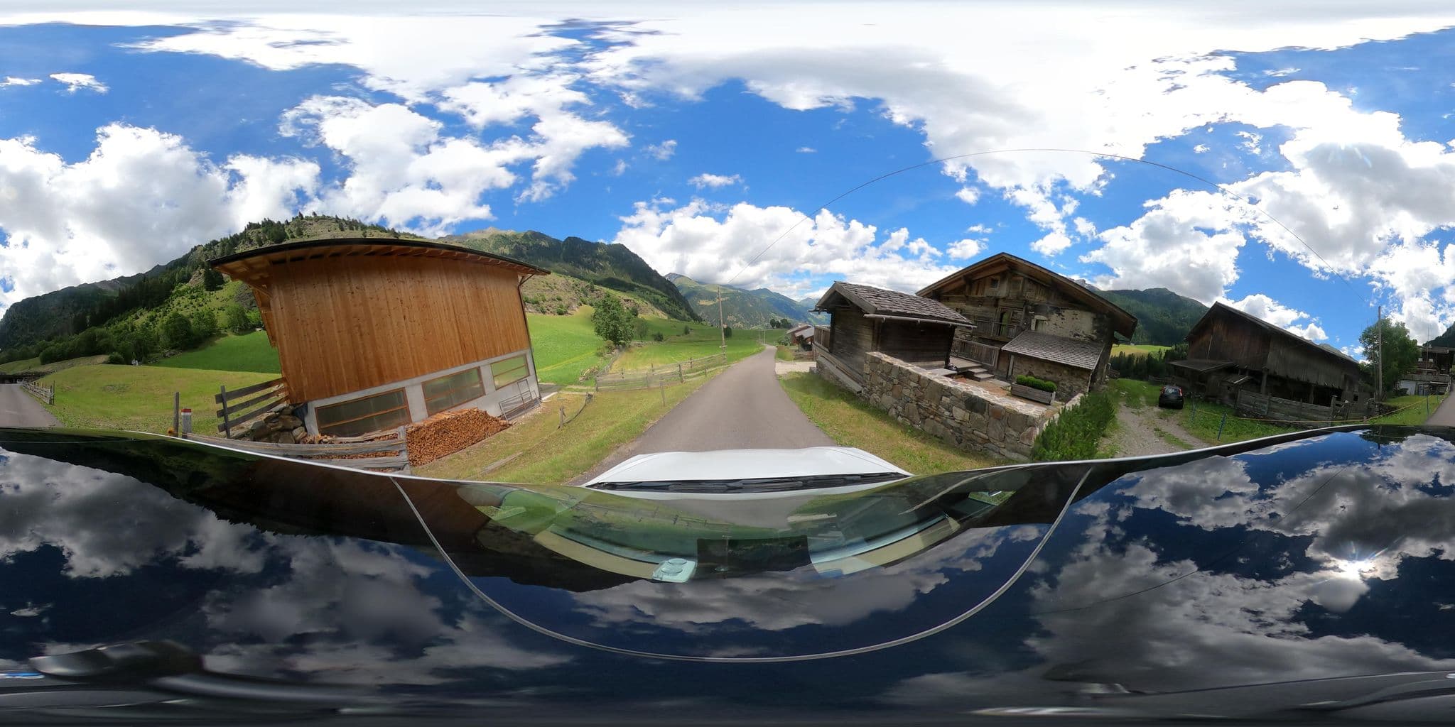 Street view near Altes Krustnerhaus, San Martino in Passiria — © peterleth (CC BY-SA · Mapillary)
